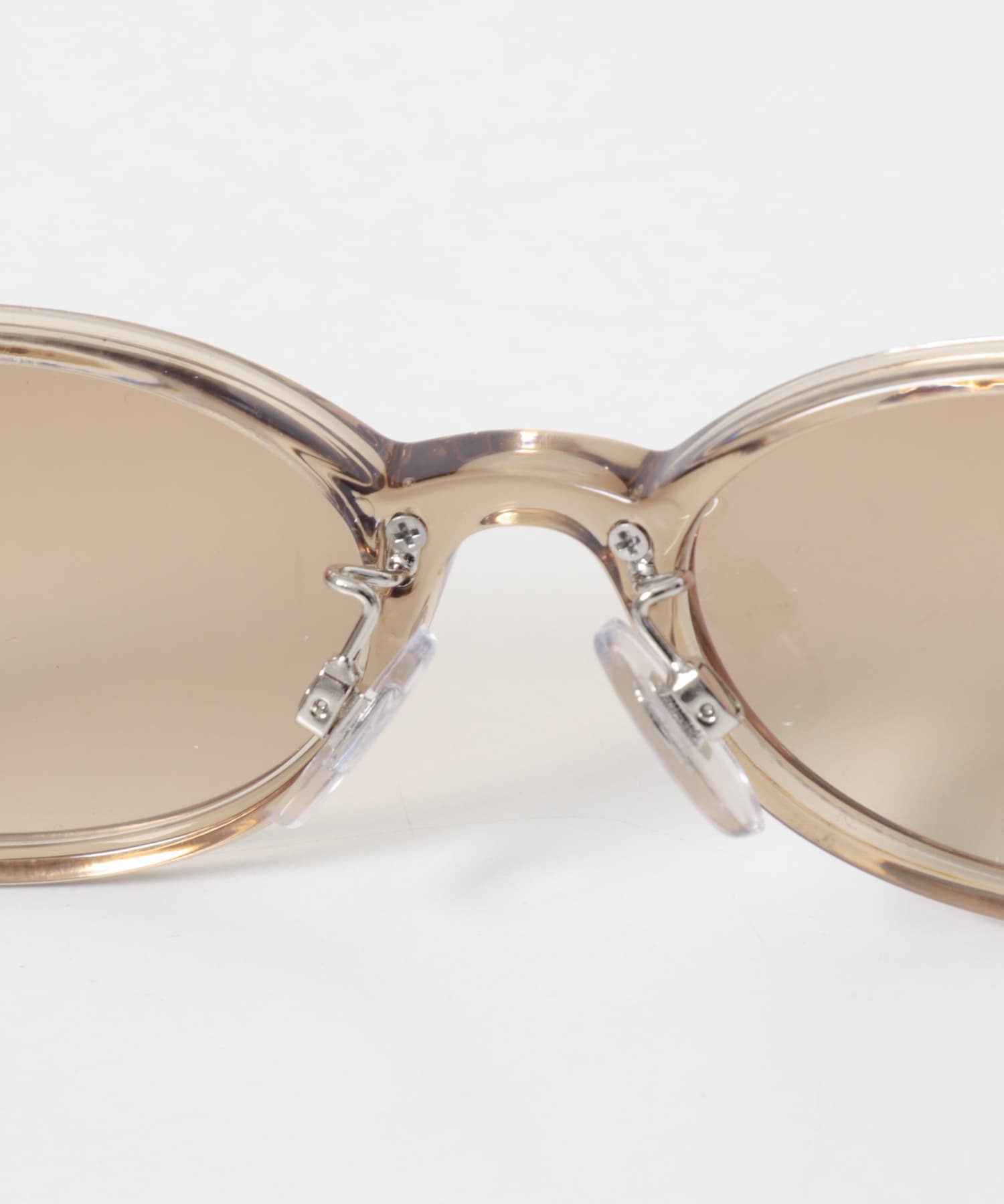 オーバルフレームサングラス BROWN One