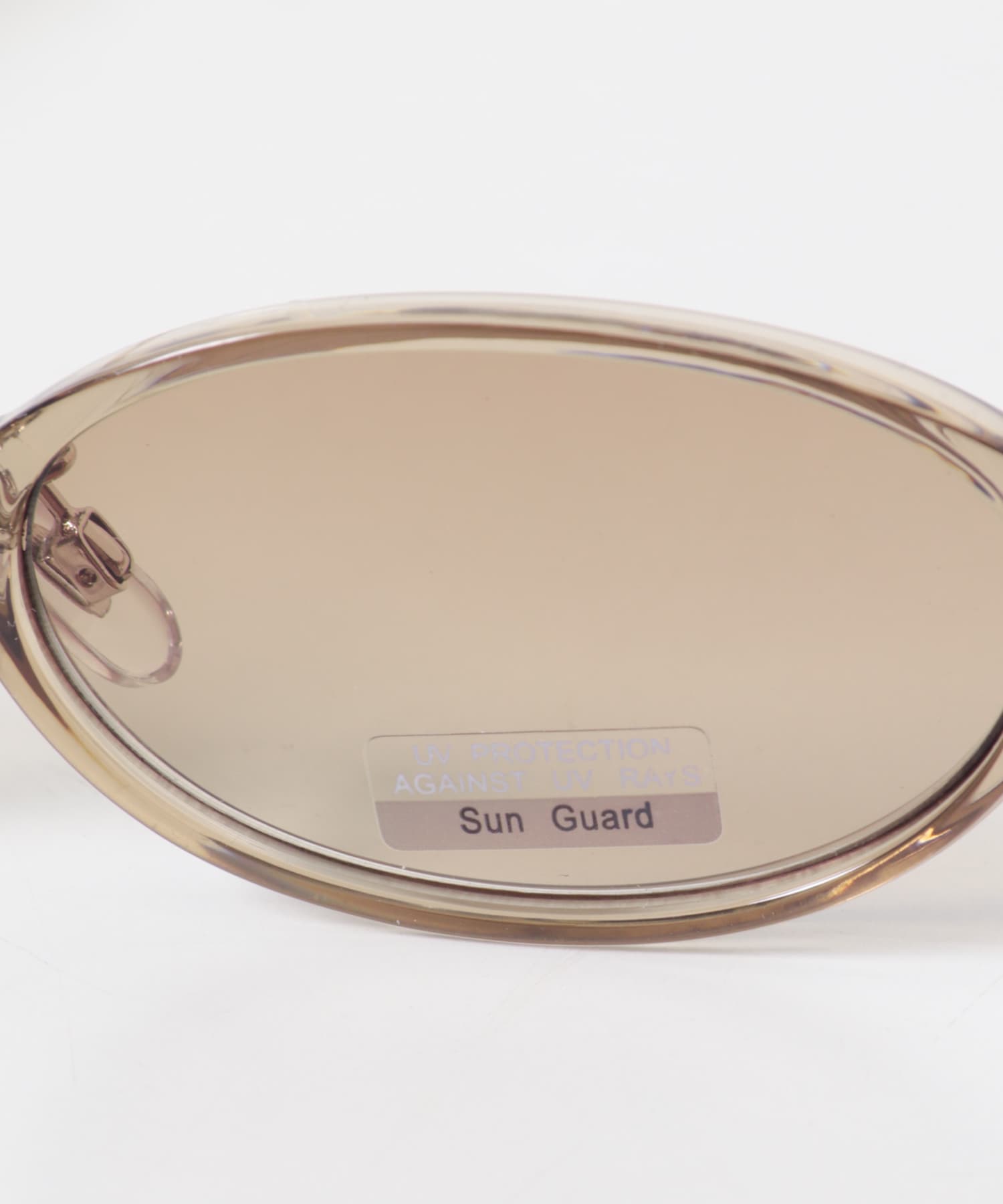 オーバルフレームサングラス BROWN One