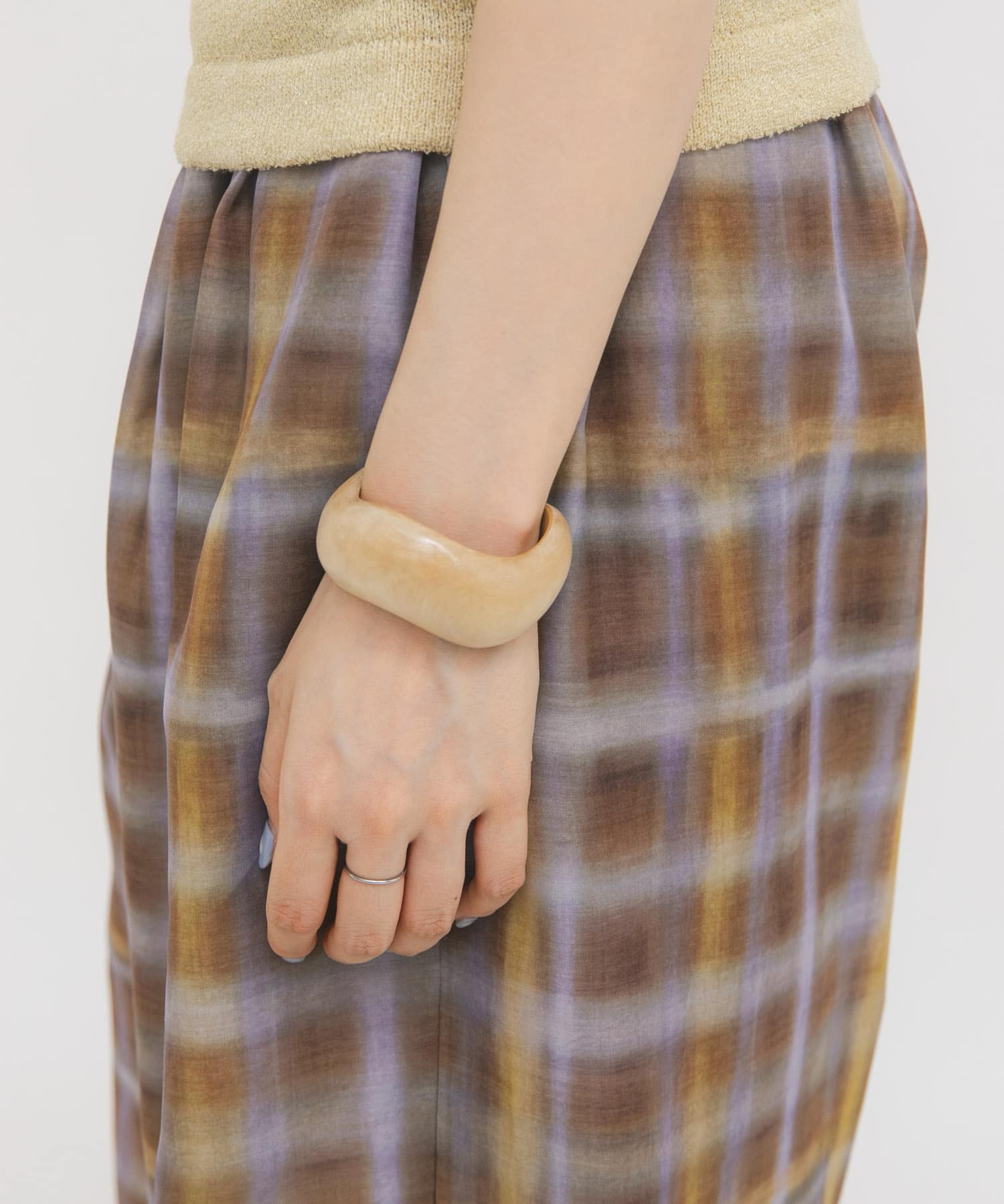 デフォルメウッドバングル