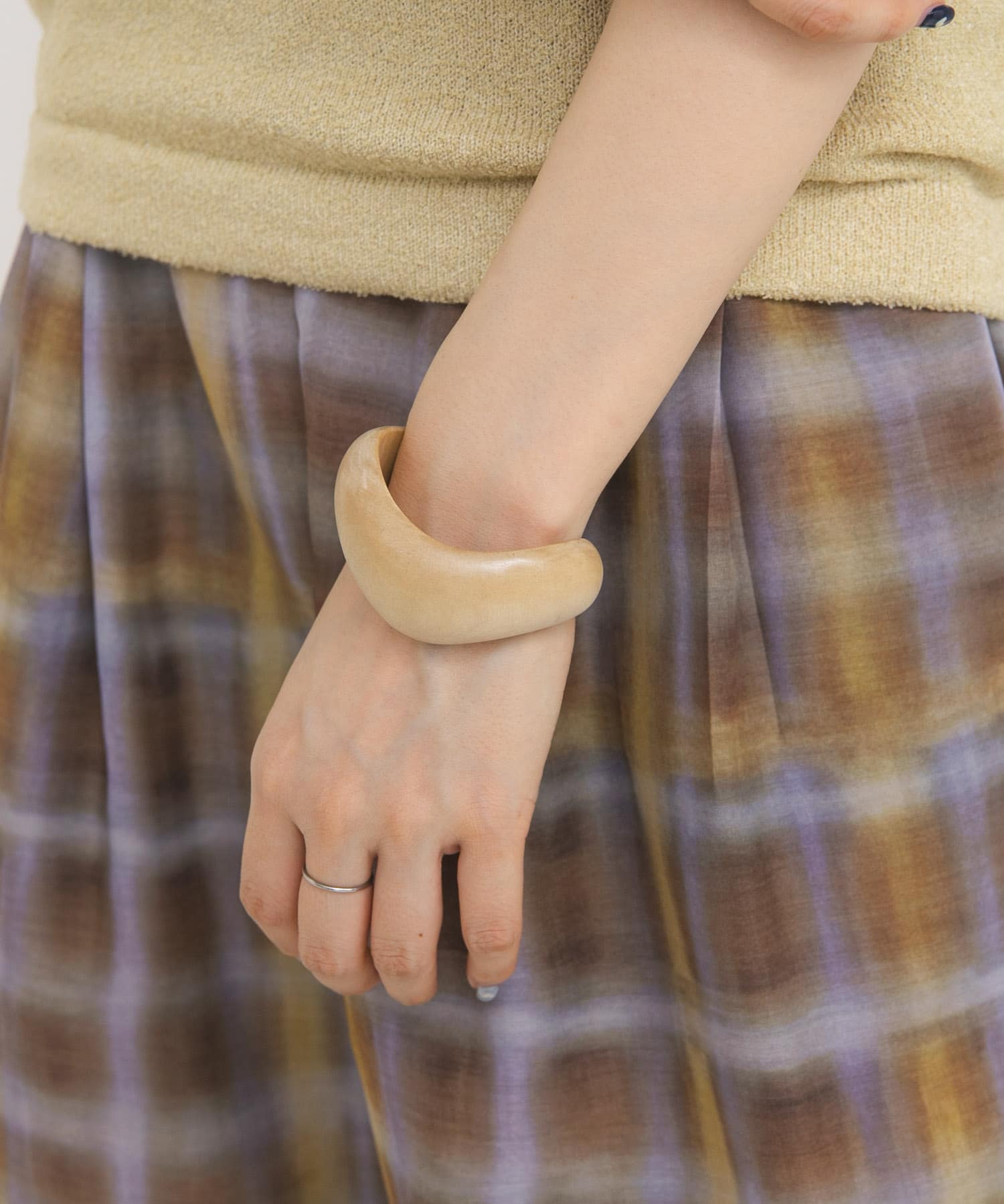 デフォルメウッドバングル NATURAL One