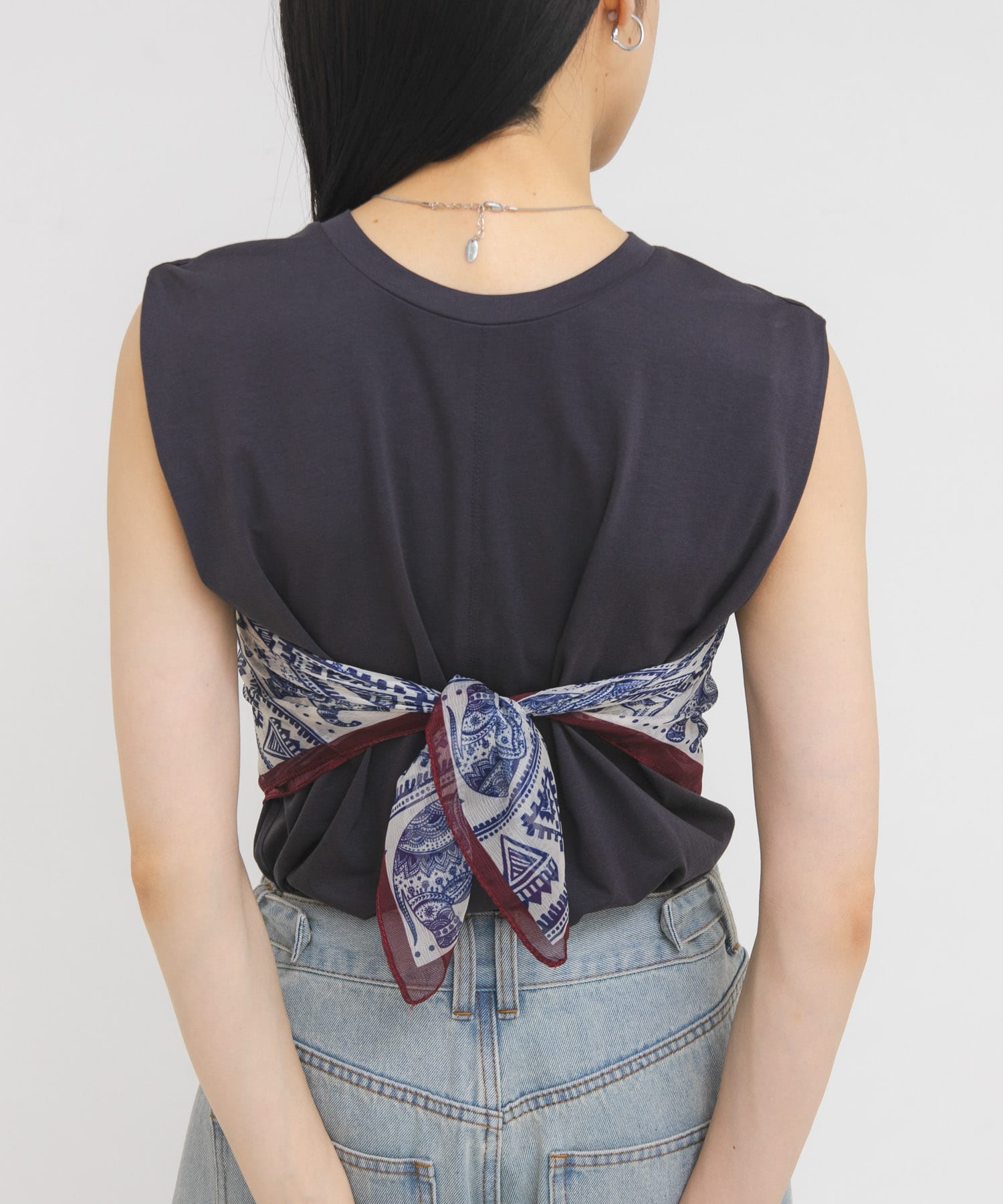 シアーアソートスカーフ BLUE One