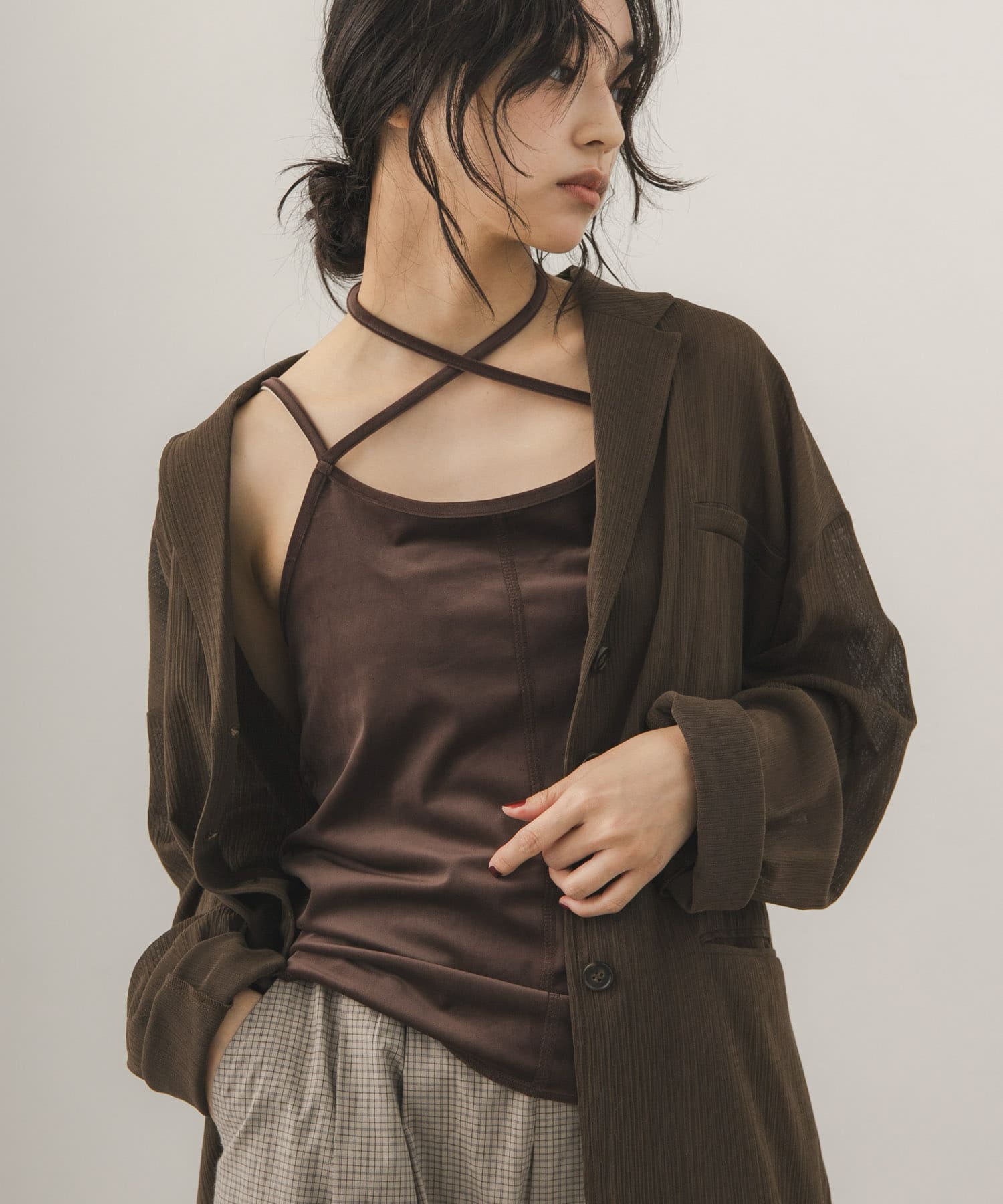 身長：163cm サイズ：one
