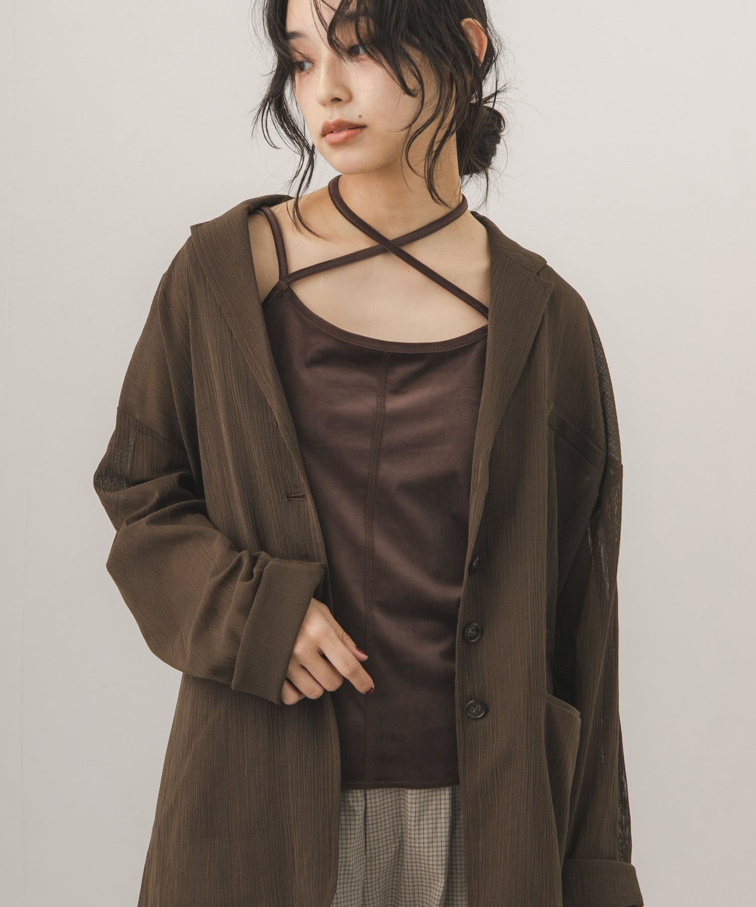 身長：163cm サイズ：one