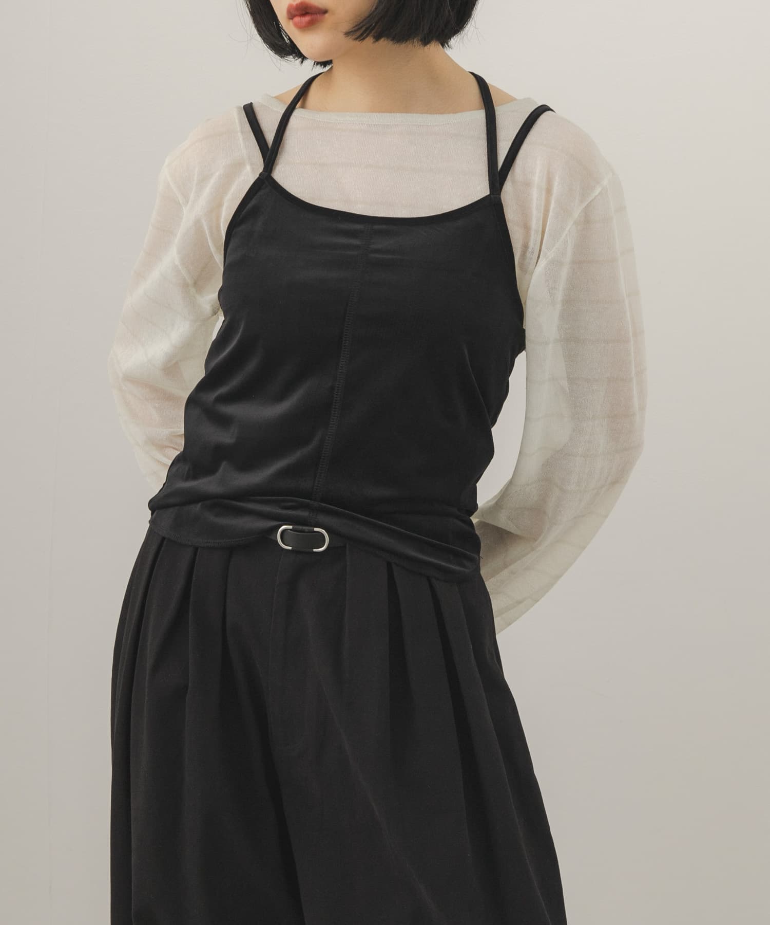 身長：160cm サイズ：one