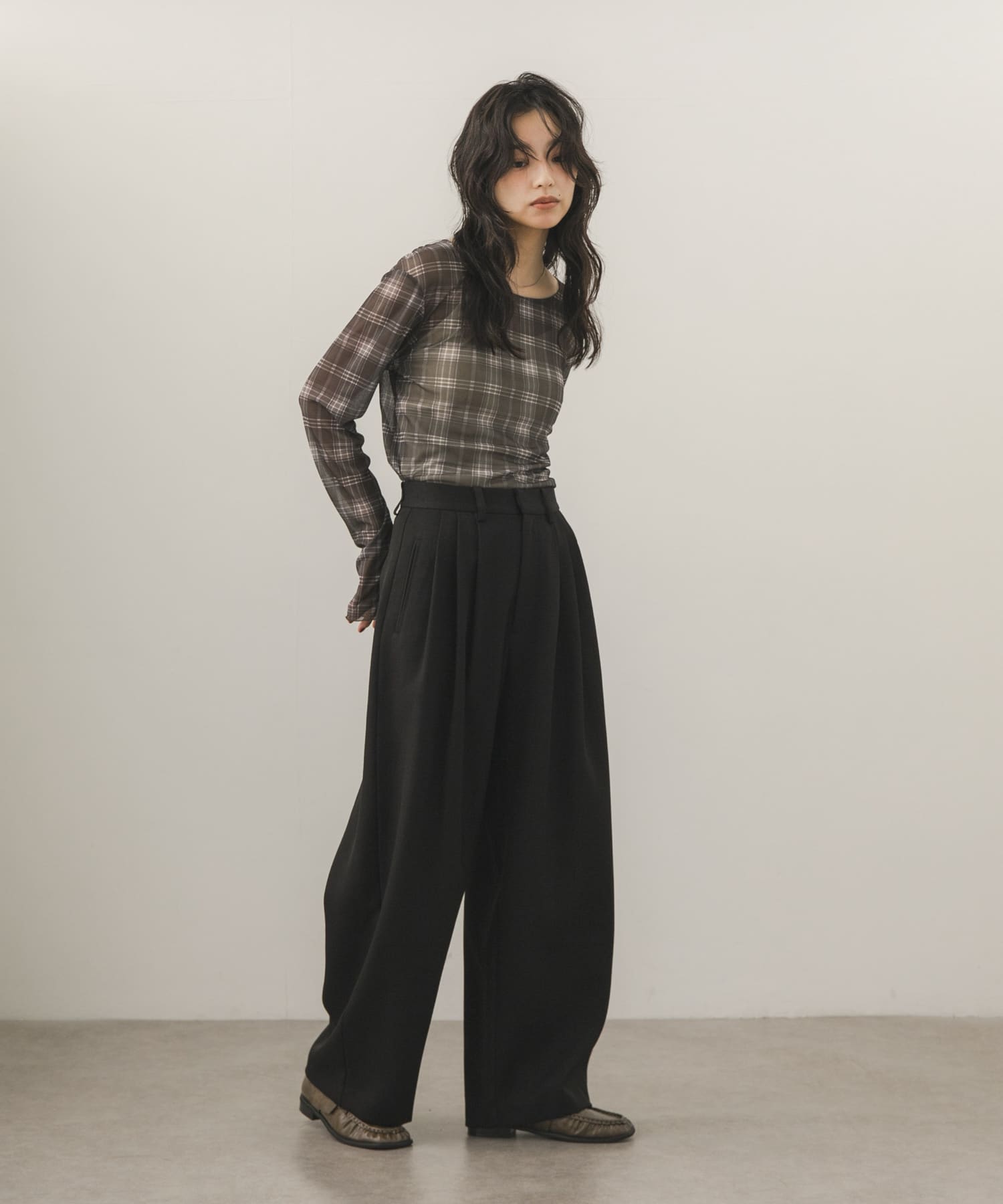 身長：163cm サイズ：one