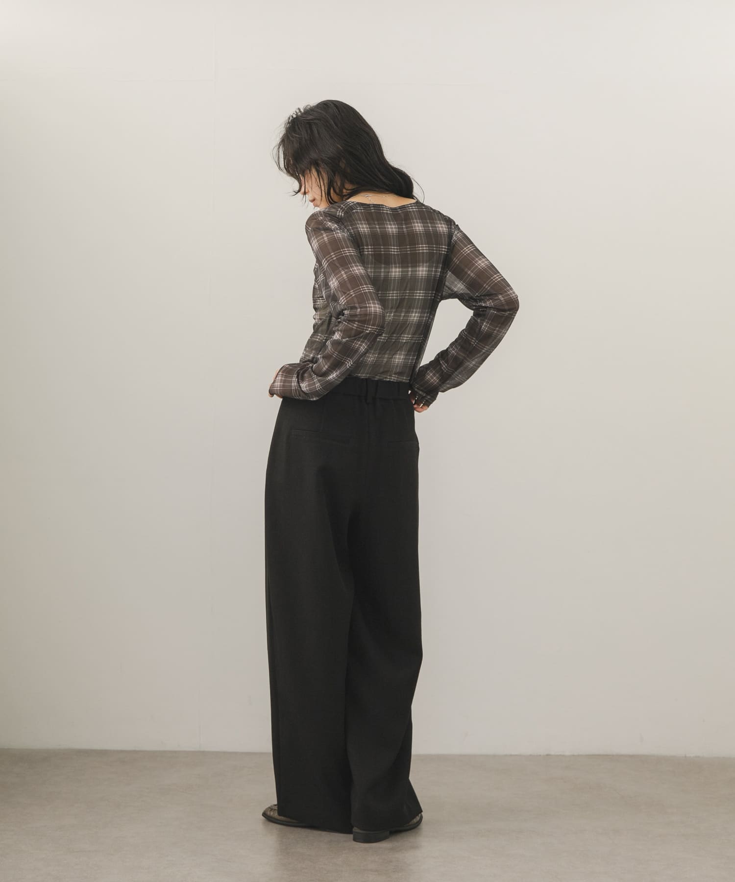 身長：163cm サイズ：one