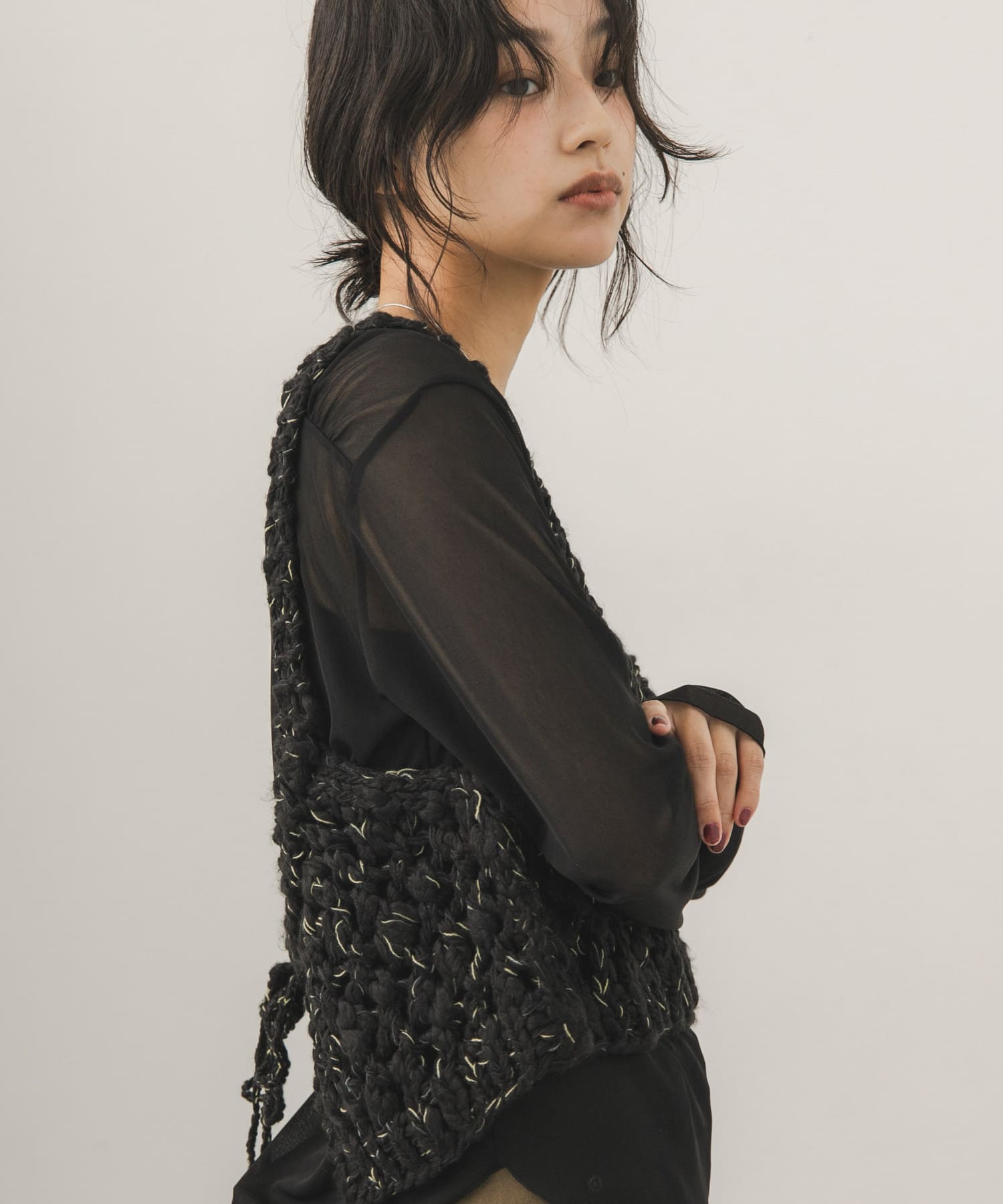 身長：163cm サイズ：one