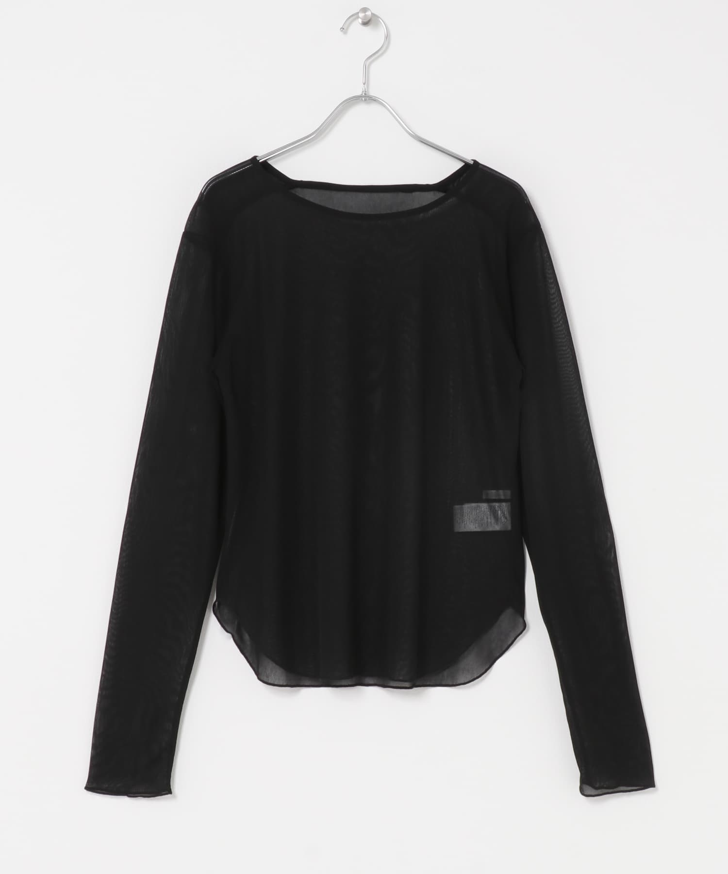 シアーギャザーロンTEE BLACK One