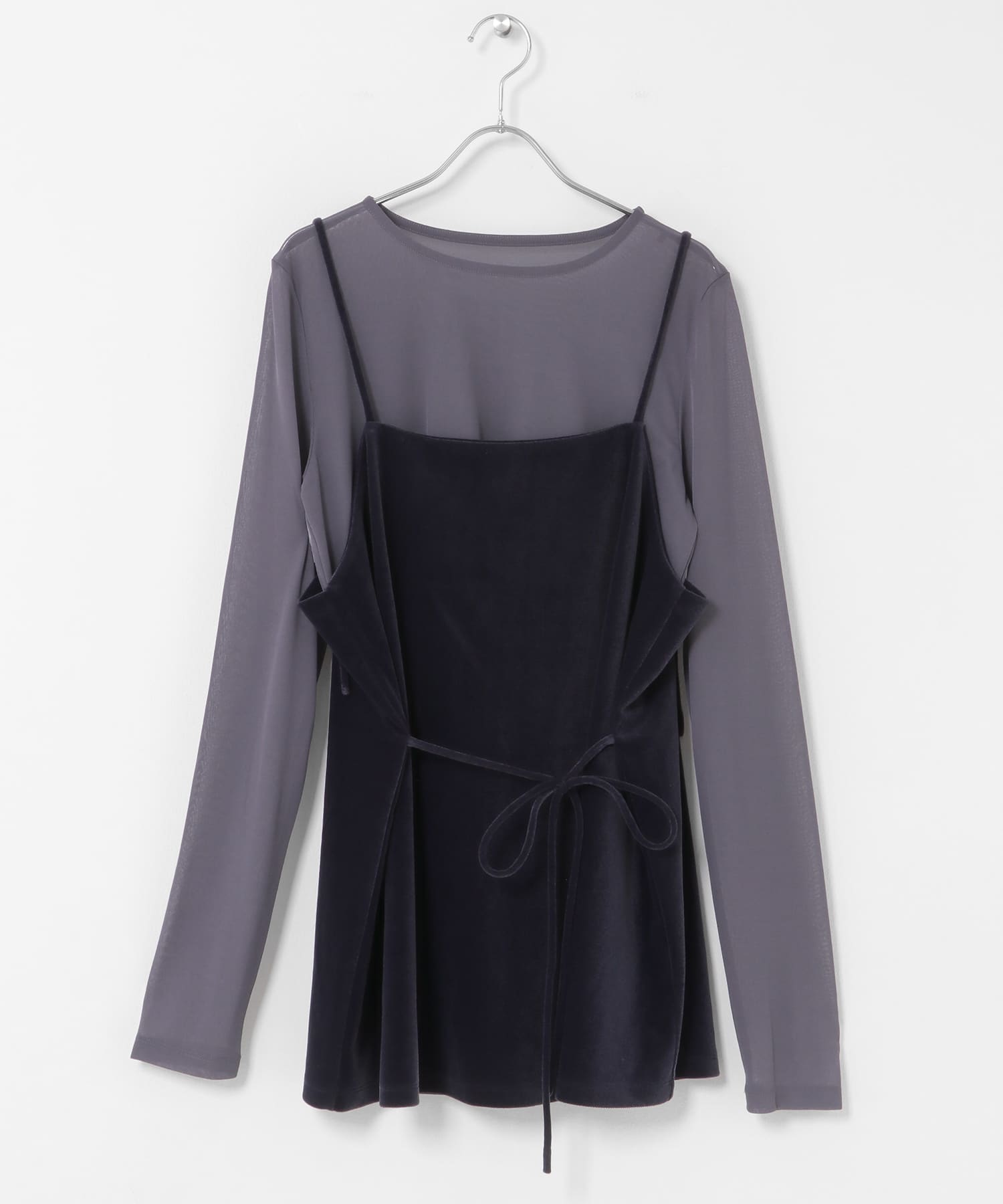 ベロアキャミソールSETシアートップス CCL×GRAY One