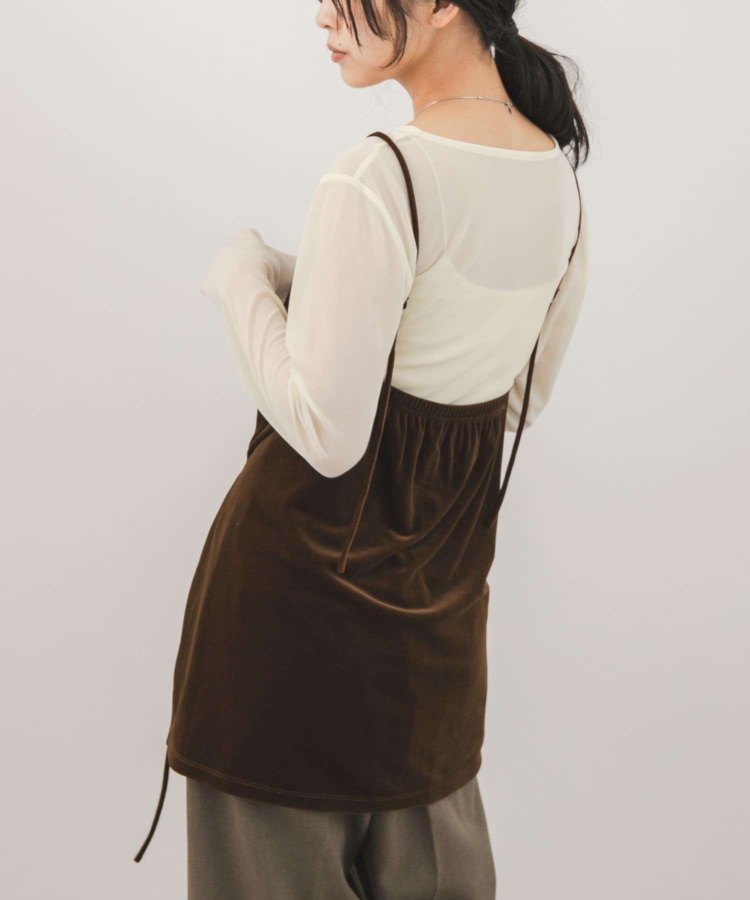 身長 : 163cm サイズ : one