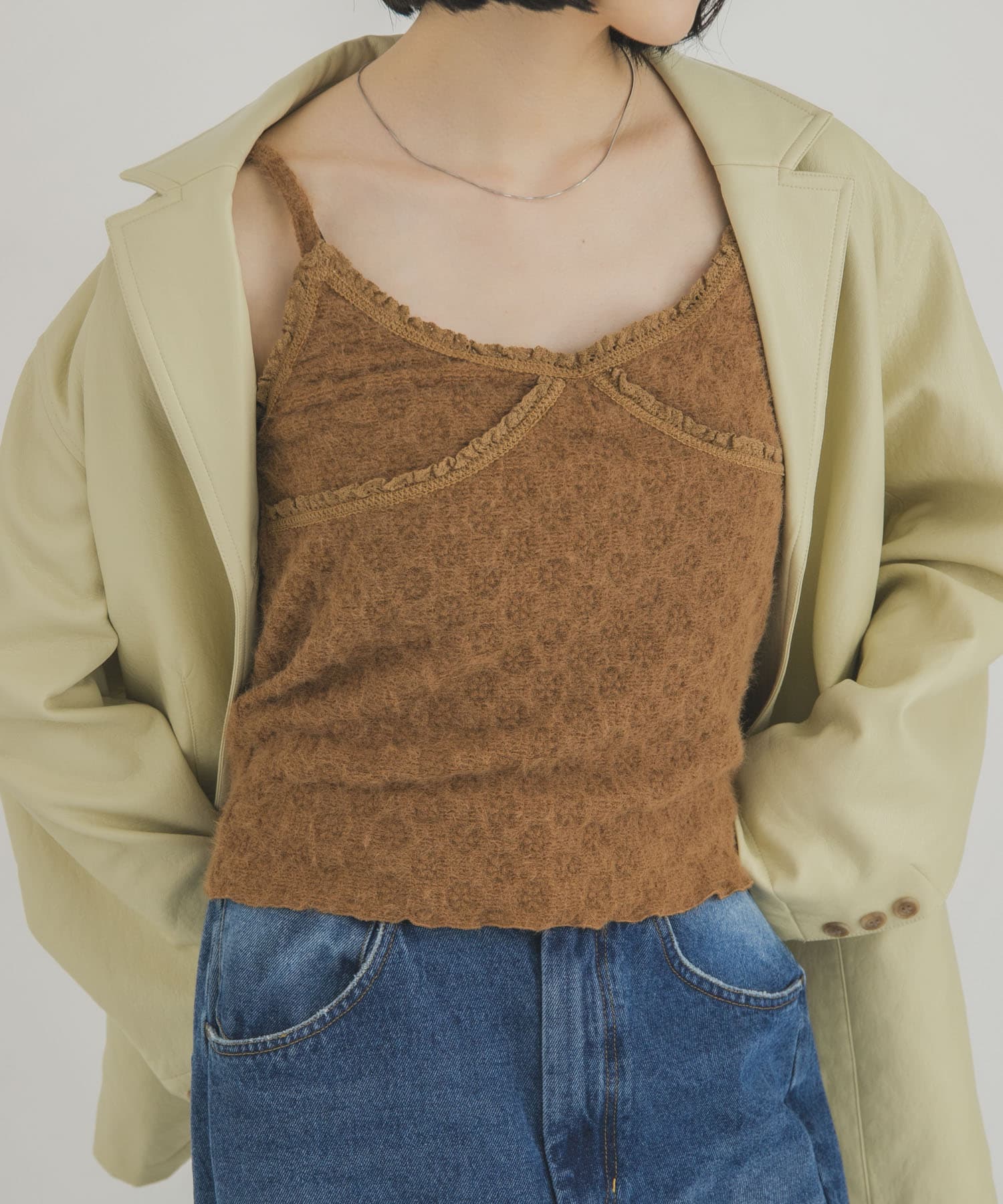 レースシャギーキャミソール(One BROWN): トップス｜URBAN RESEARCH