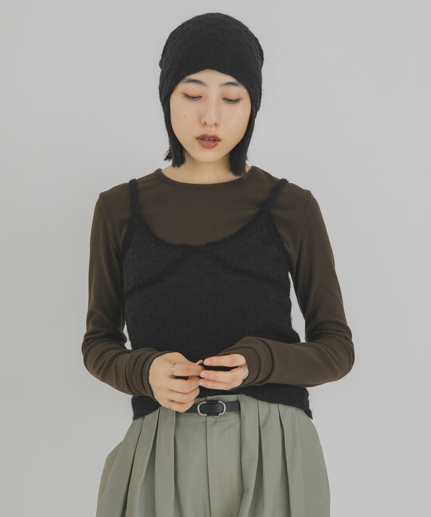 レースシャギーキャミソール(One BROWN): トップス｜URBAN RESEARCH