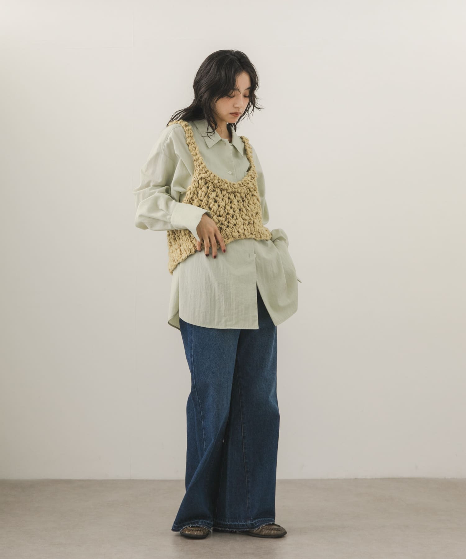 身長：163cm サイズ：one