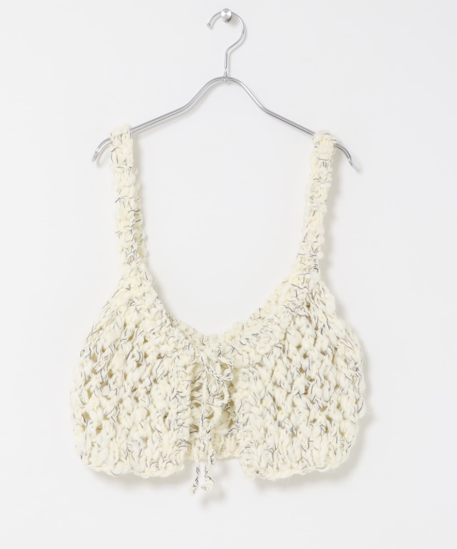 ハンドニットビスチェ IVORY One