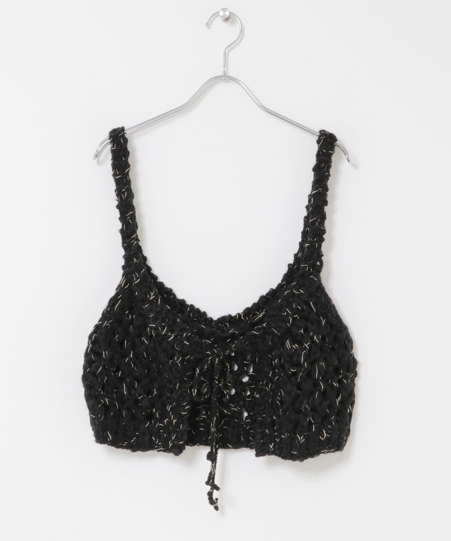 ハンドニットビスチェ BLACK One