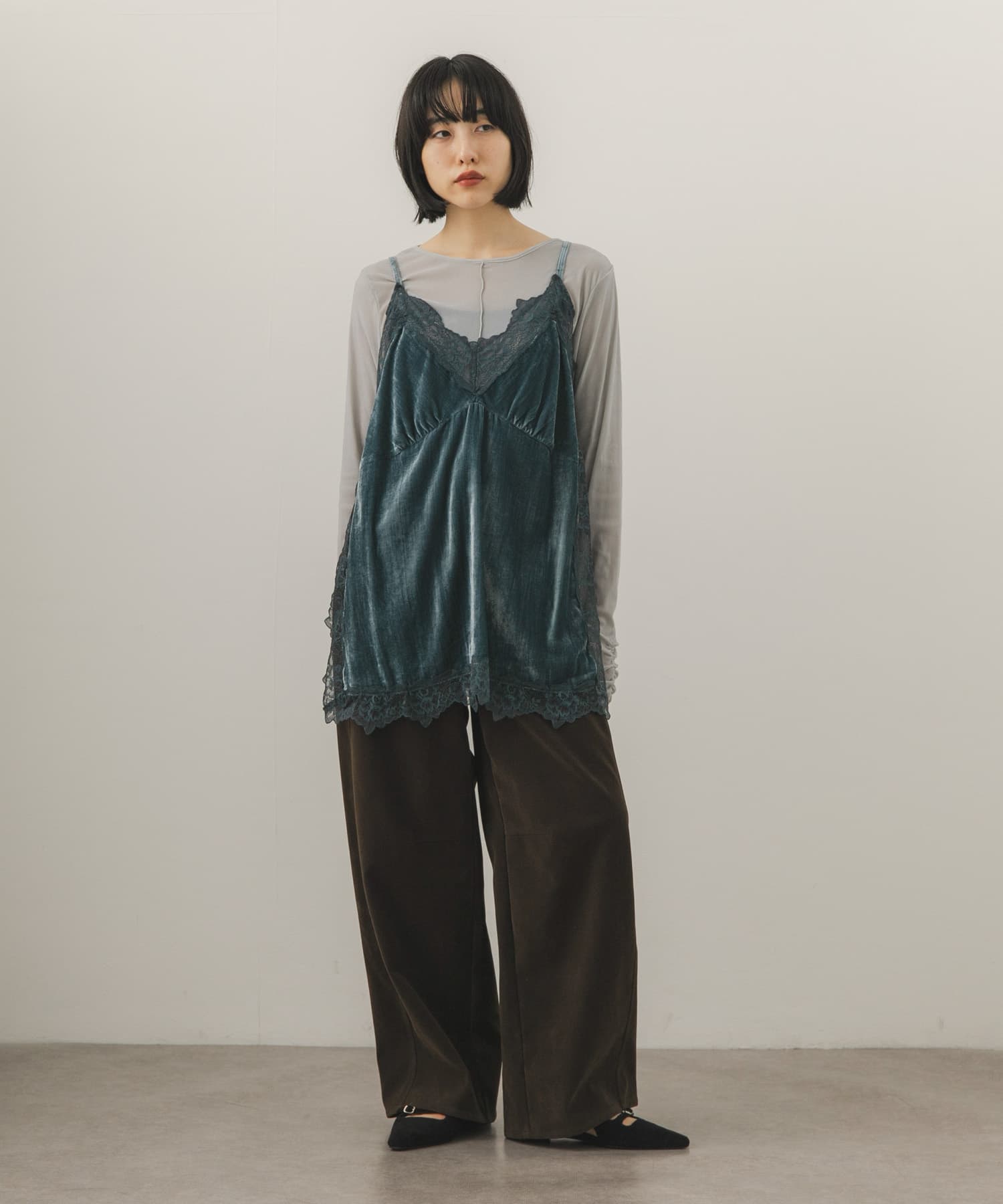 身長：160cm サイズ：one