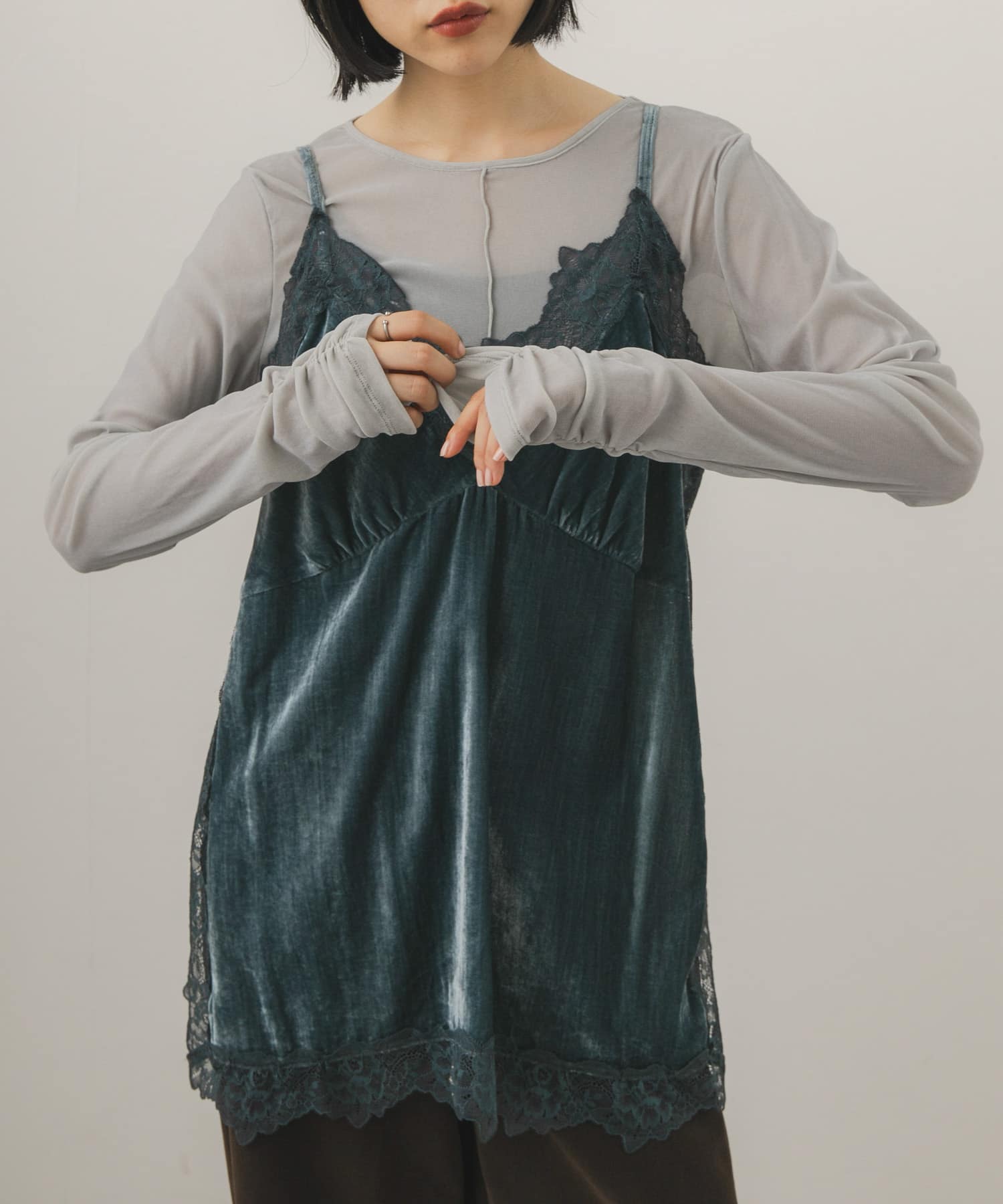 身長：160cm サイズ：one
