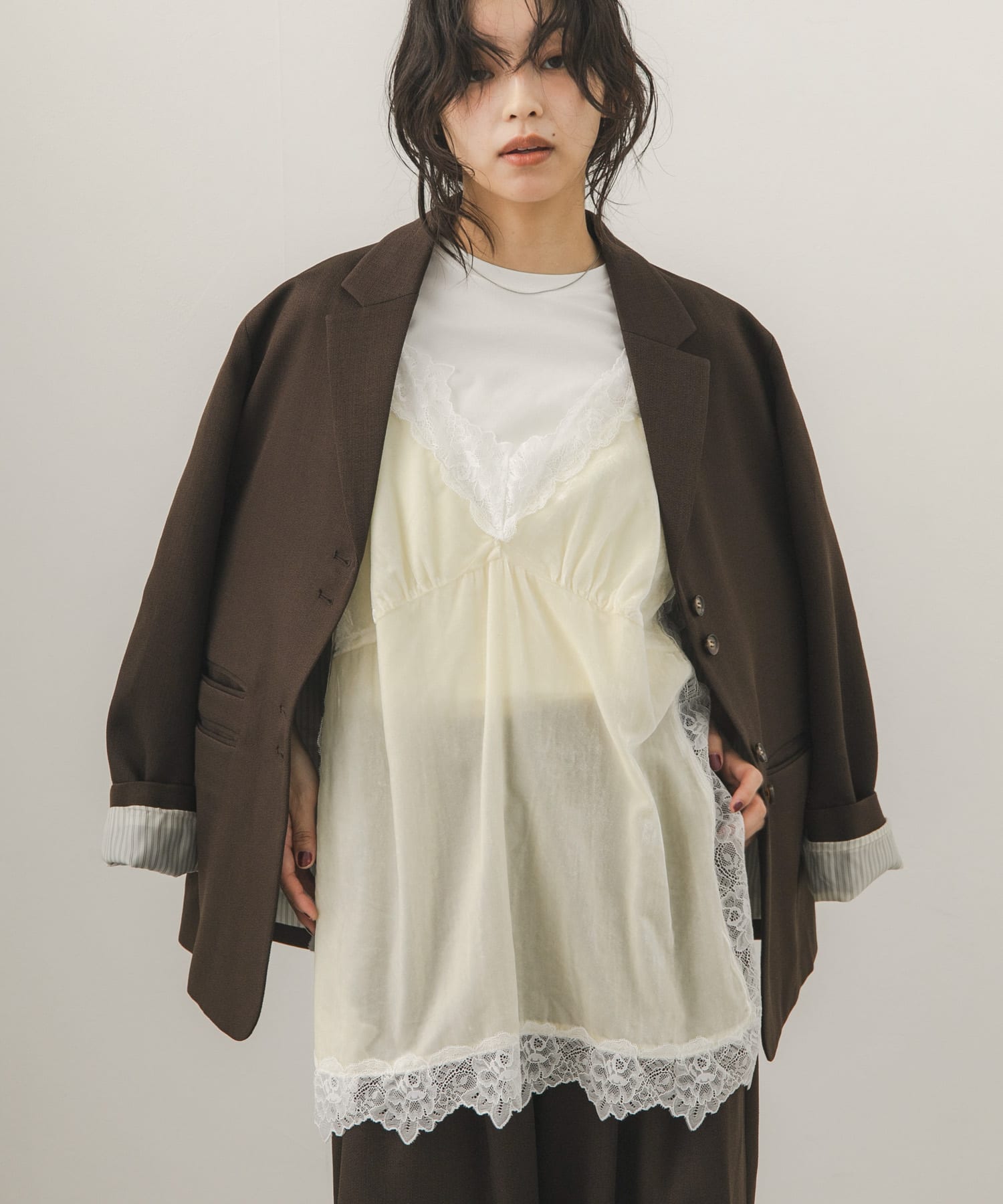身長：163cm サイズ：one