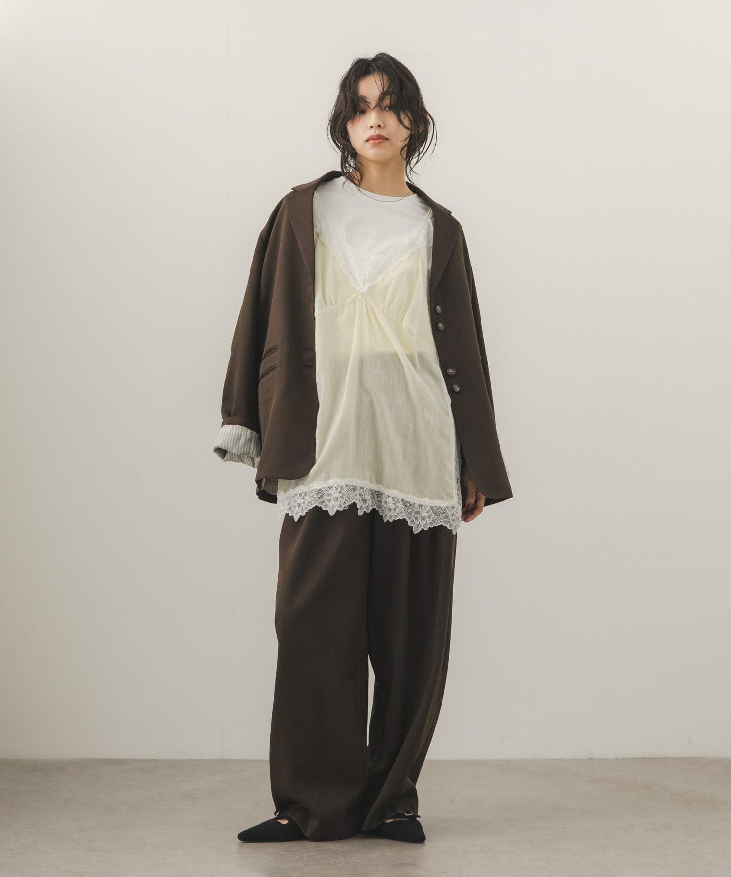 身長：163cm サイズ：one