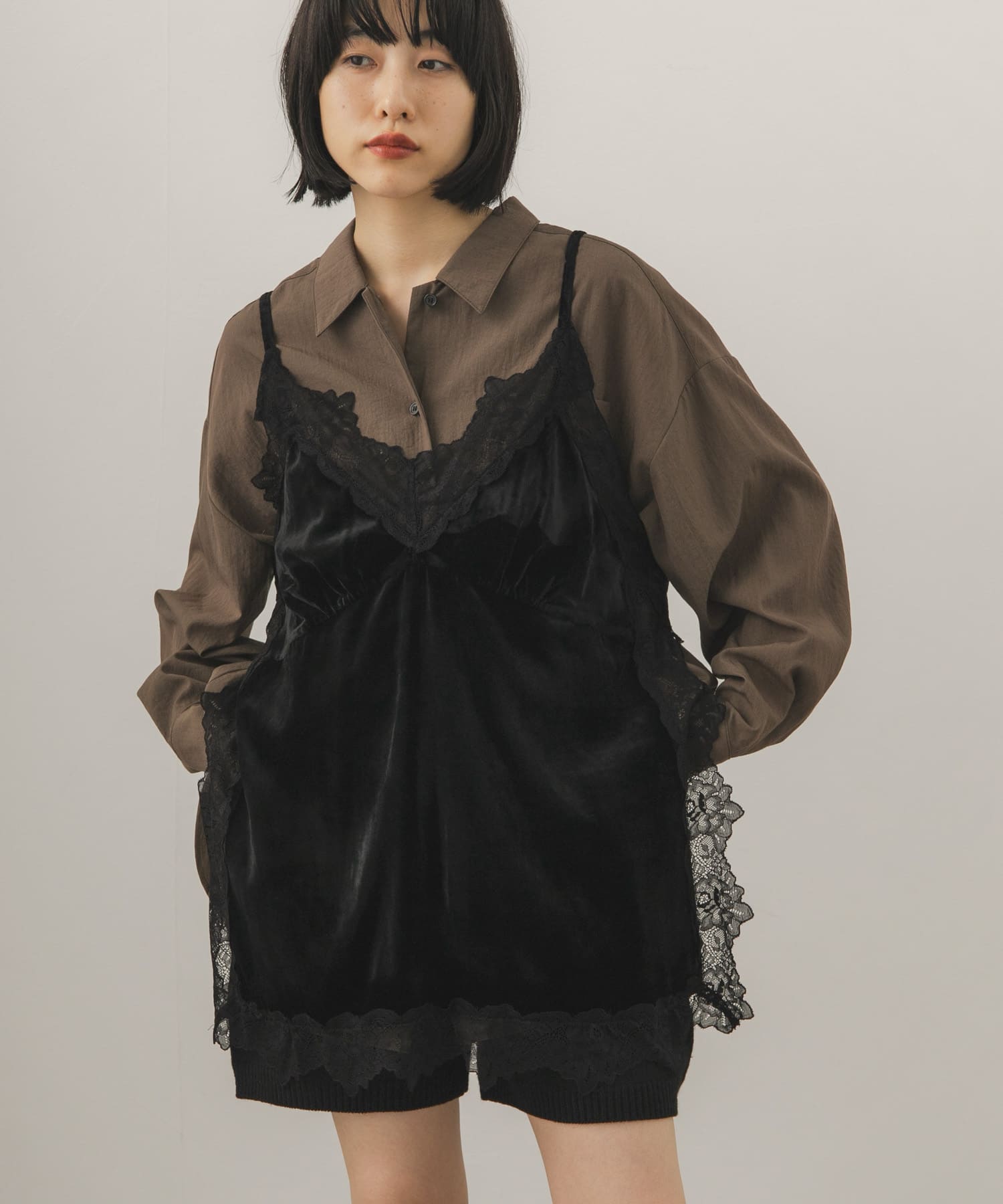 身長：160cm サイズ：one