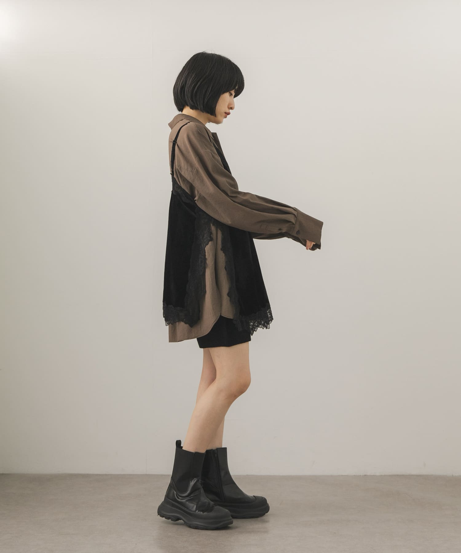 身長：160cm サイズ：one