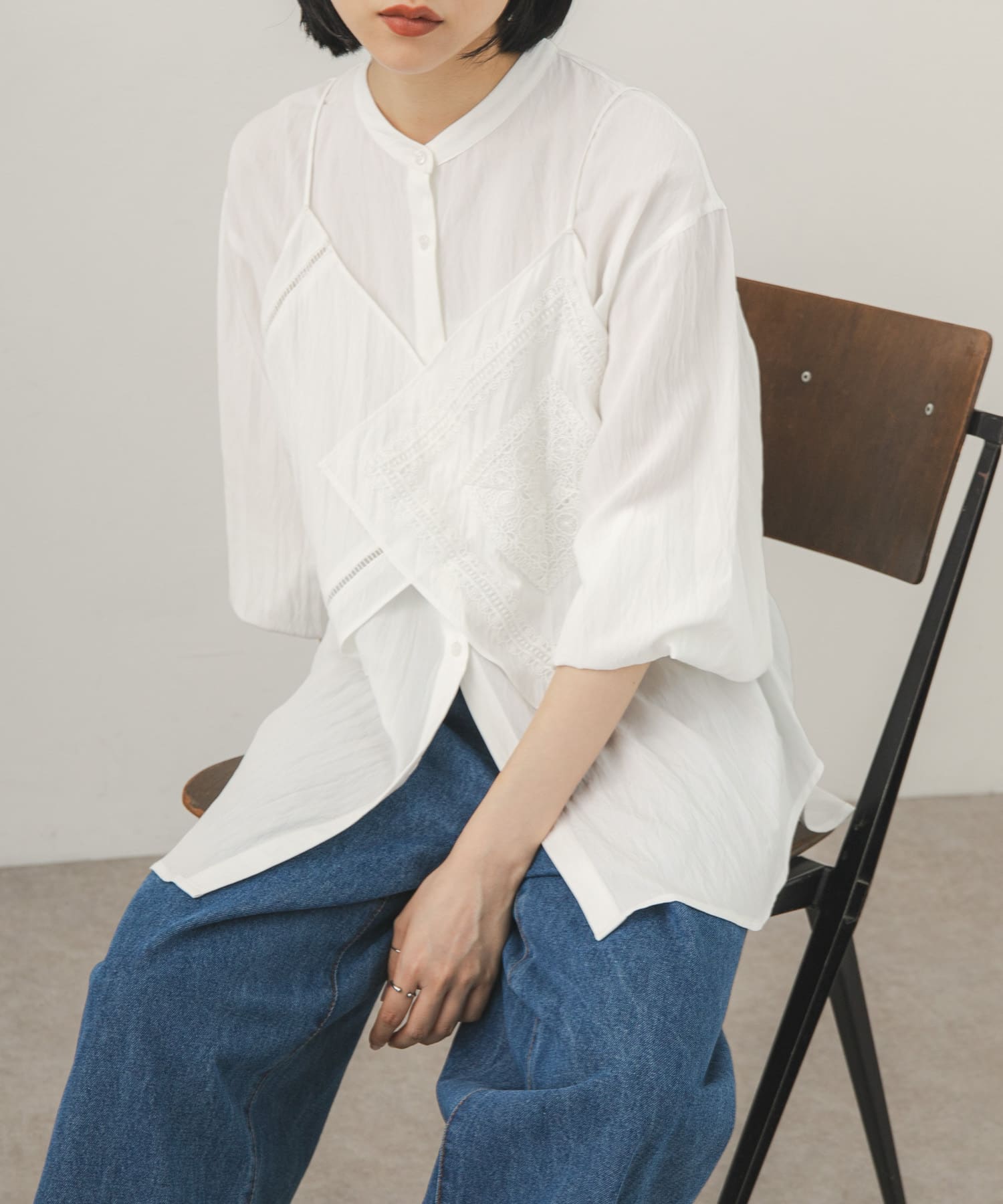 身長：160cm サイズ：one