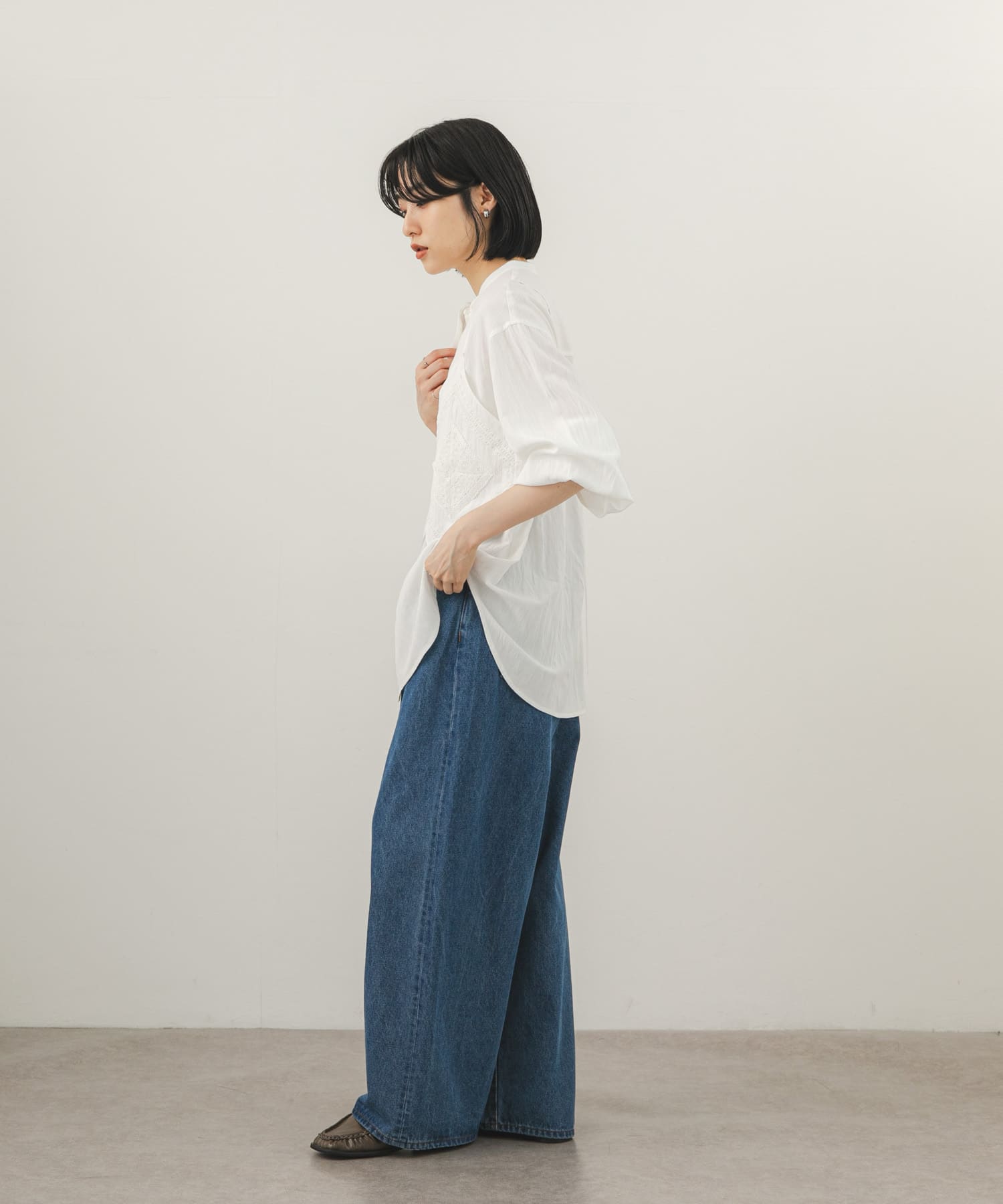 身長：160cm サイズ：one