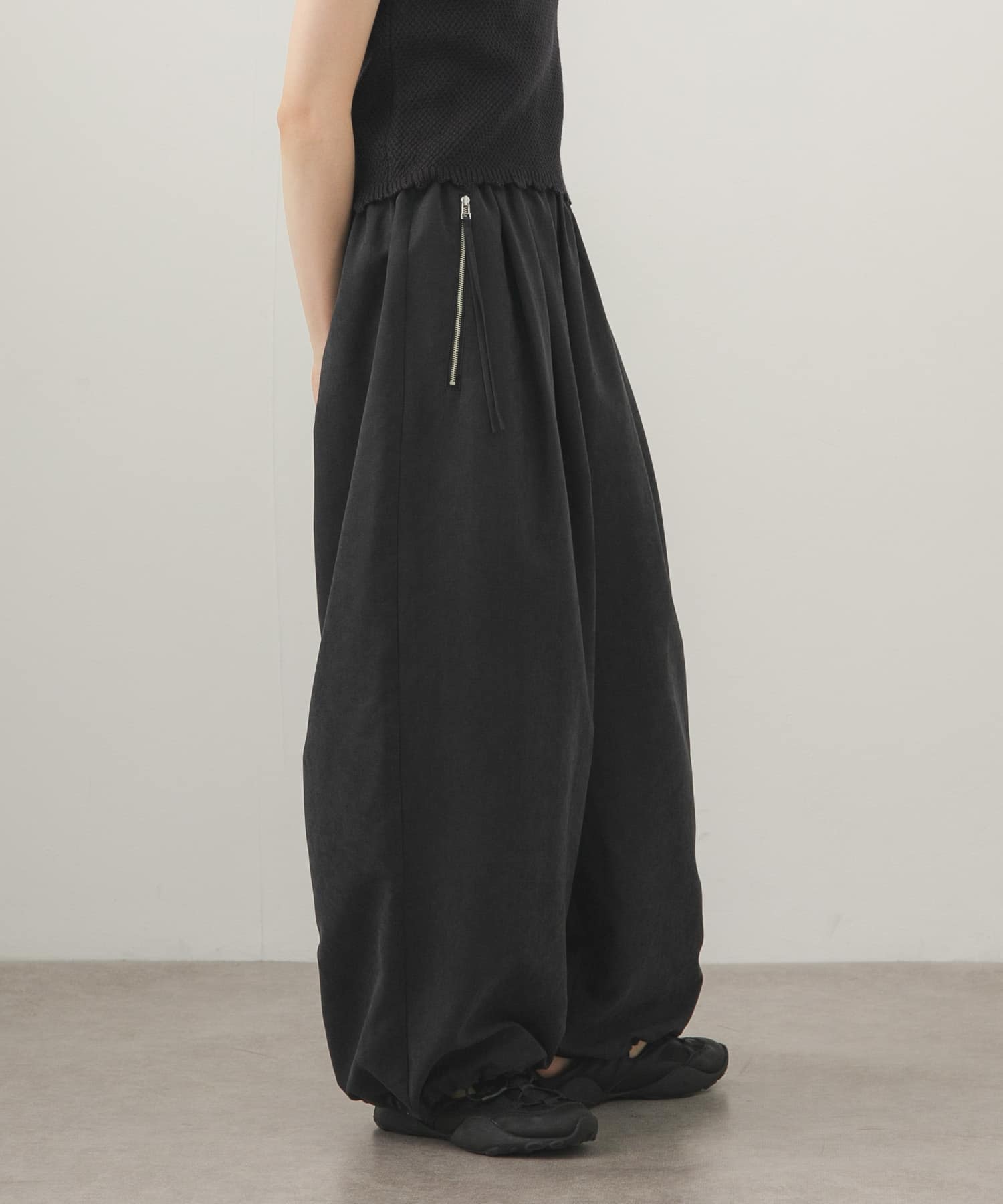 ZIPポケットワイドパンツ