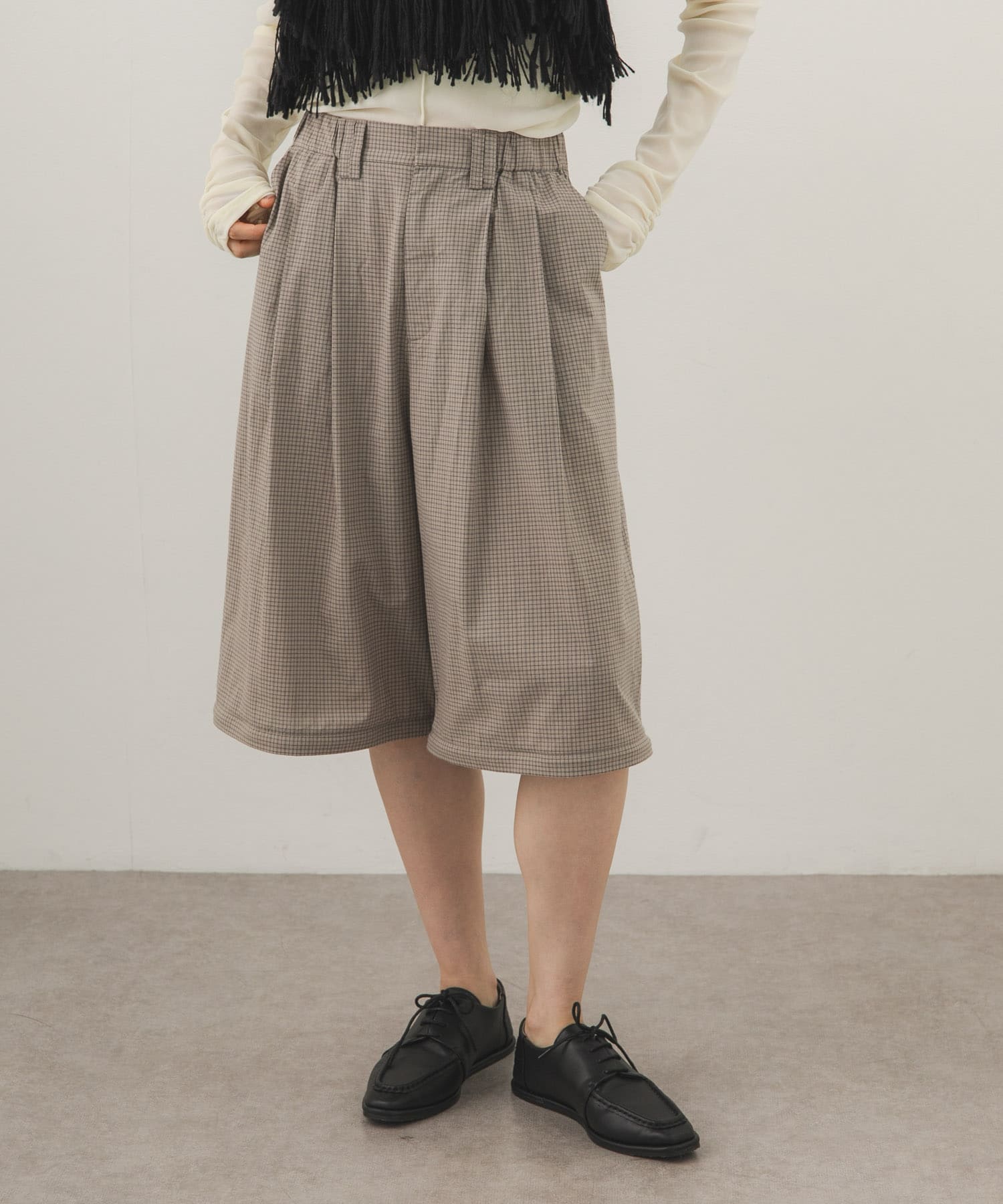 レースアップフラットシューズ BLACK 37