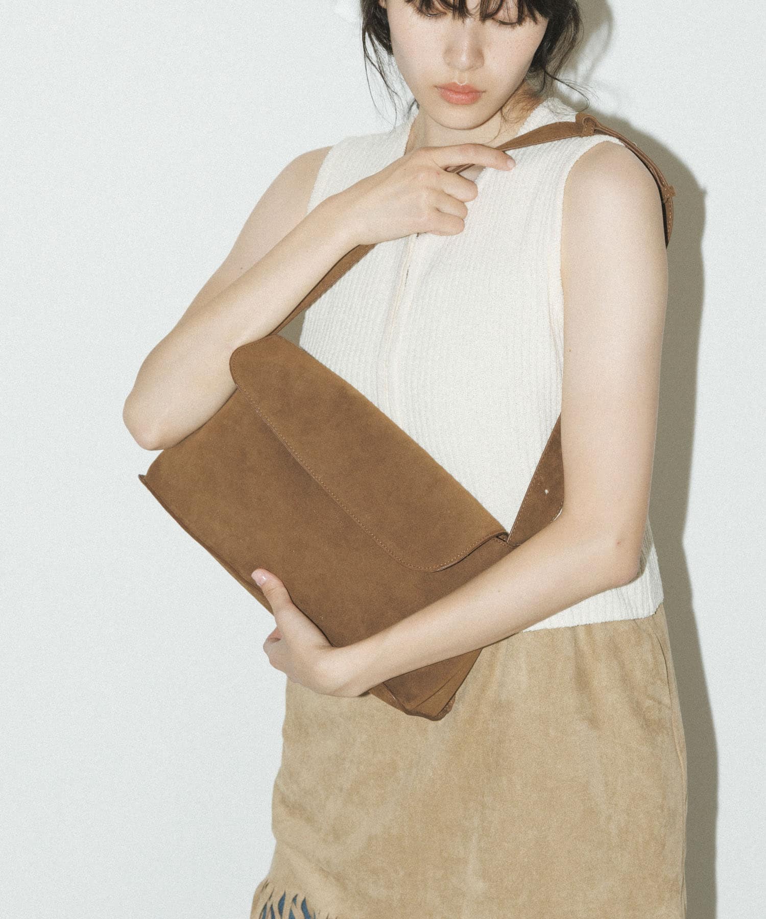 サイドアシンメトリーショルダーBAG