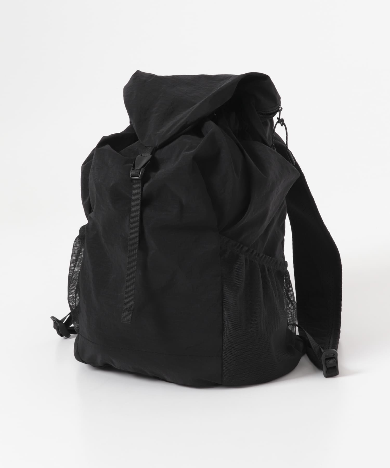 メッシュポケットリップストップリュック BLACK One