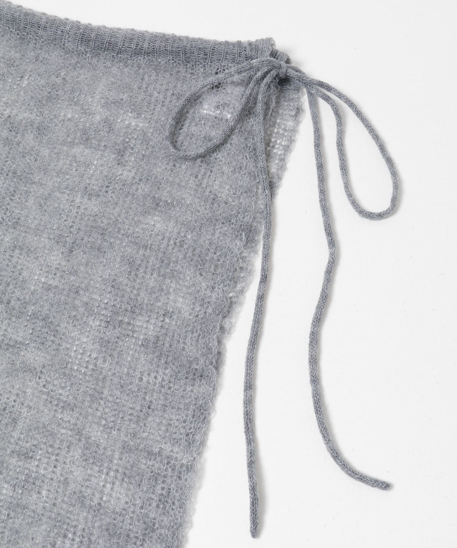 透かし編みウエストクロス GRAY One