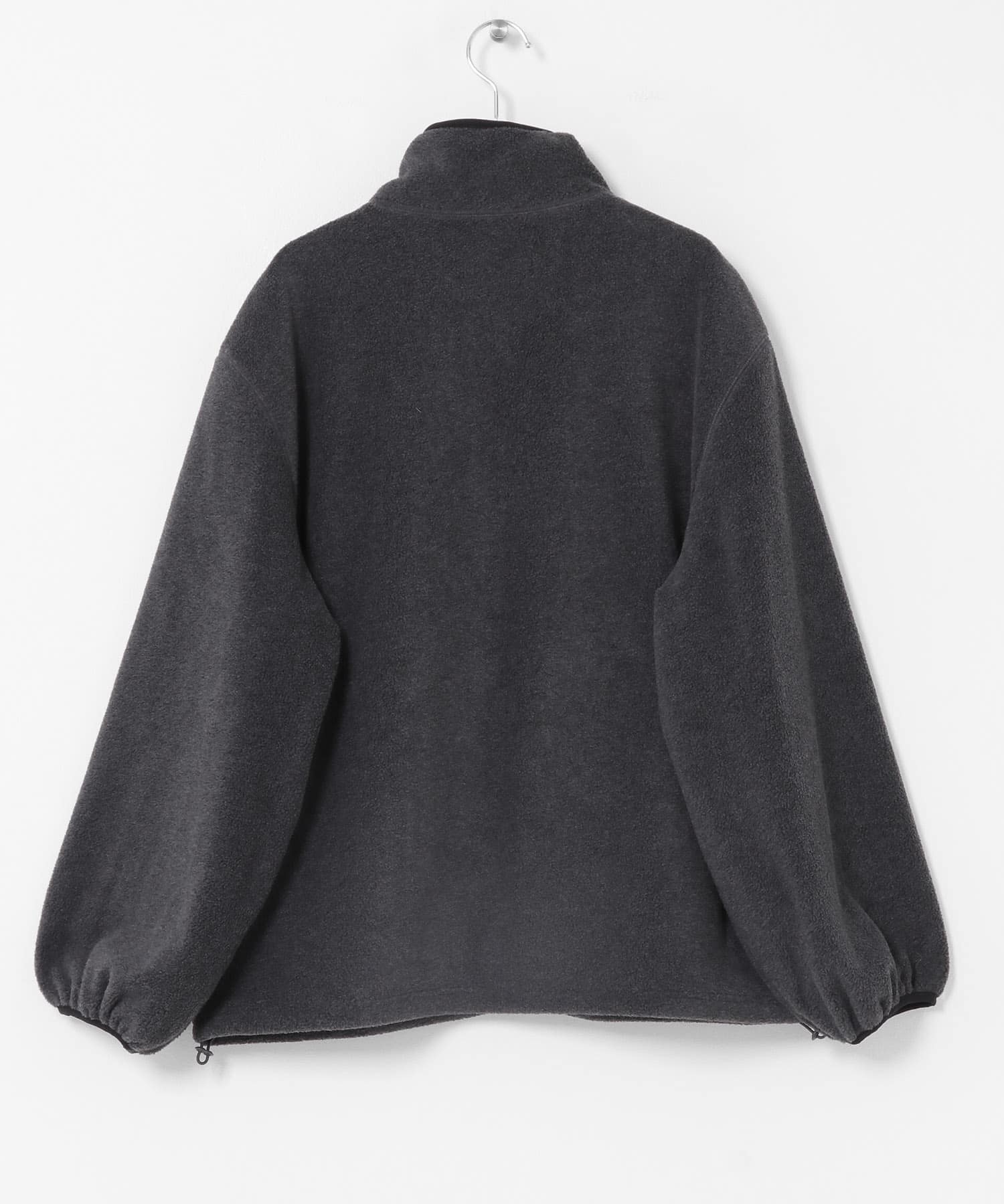 パイピングZIPアップフリース CHARCOAL One