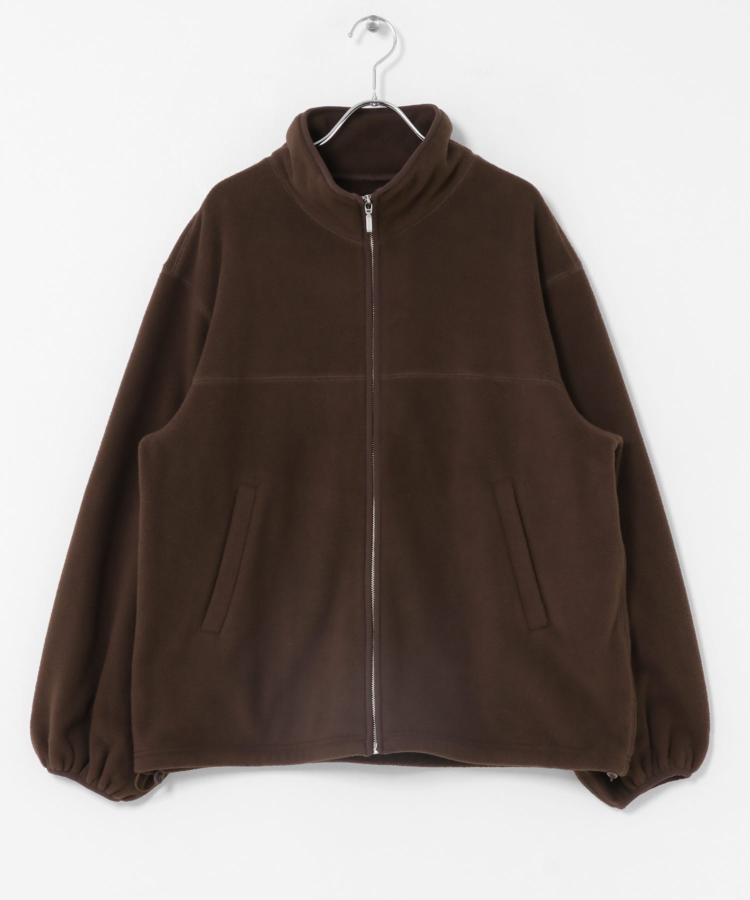 パイピングZIPアップフリース BROWN One