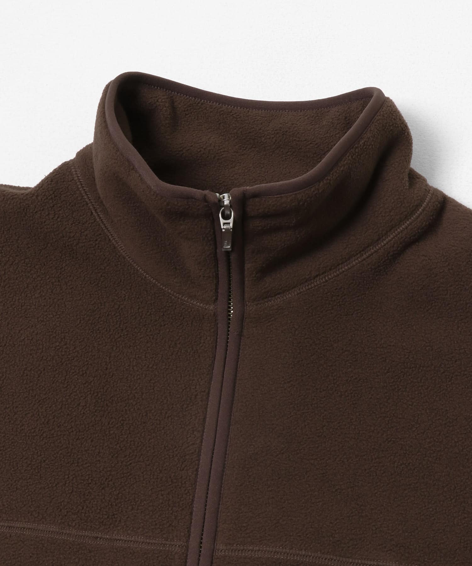 パイピングZIPアップフリース BROWN One