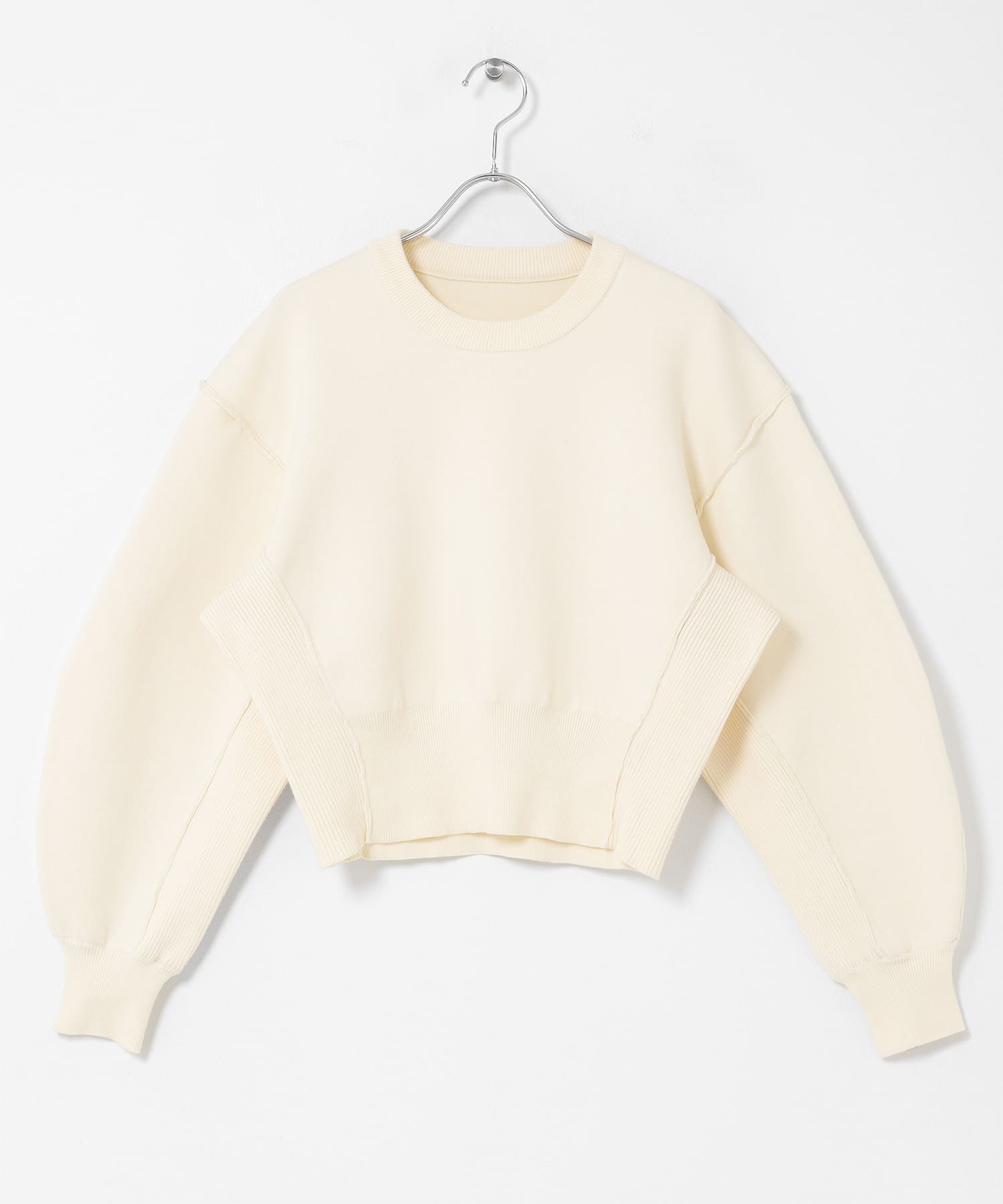 『WEB限定』スウェットライクニット IVORY One
