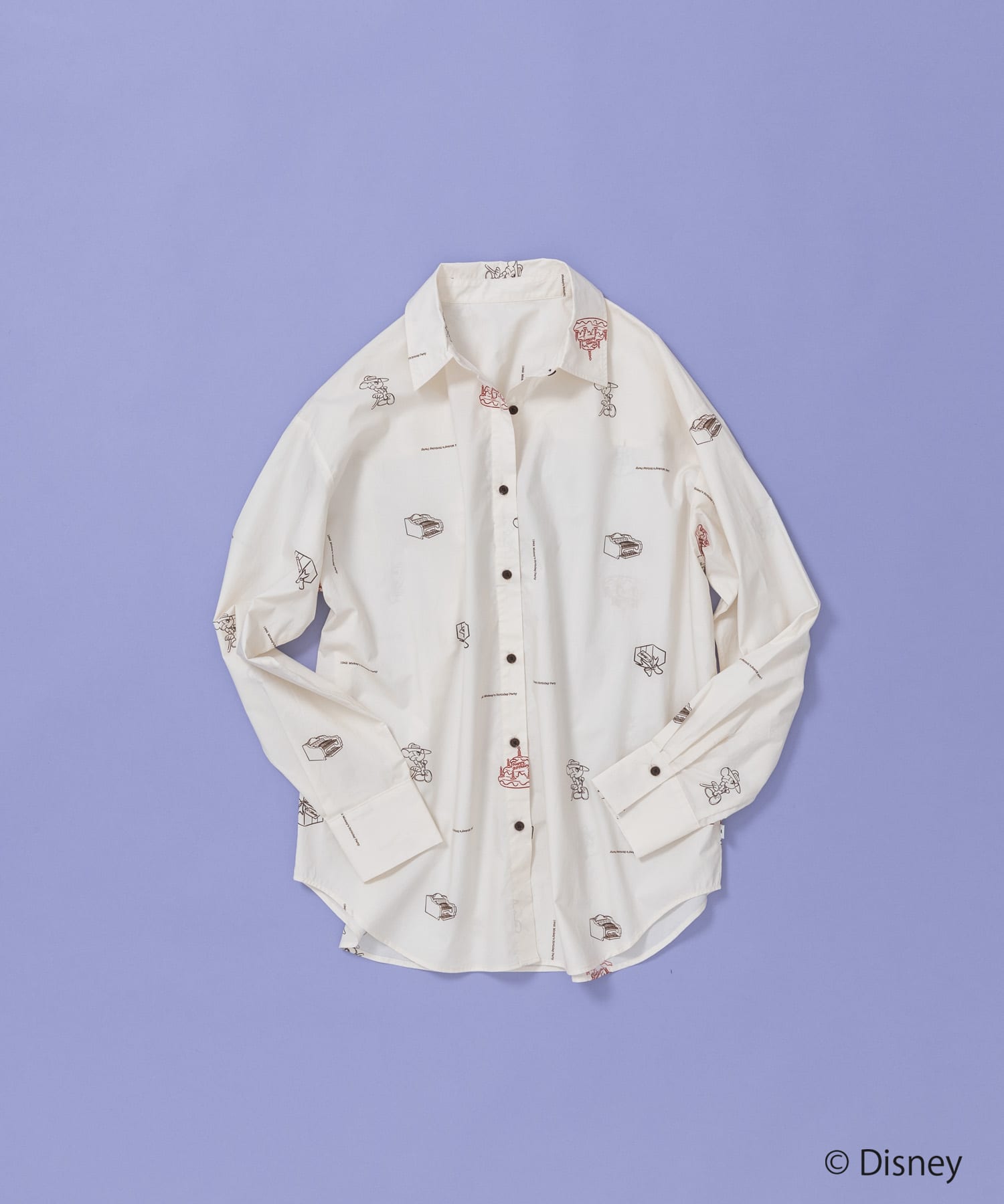 別注/Disney/プリントシャツ IVORY One
