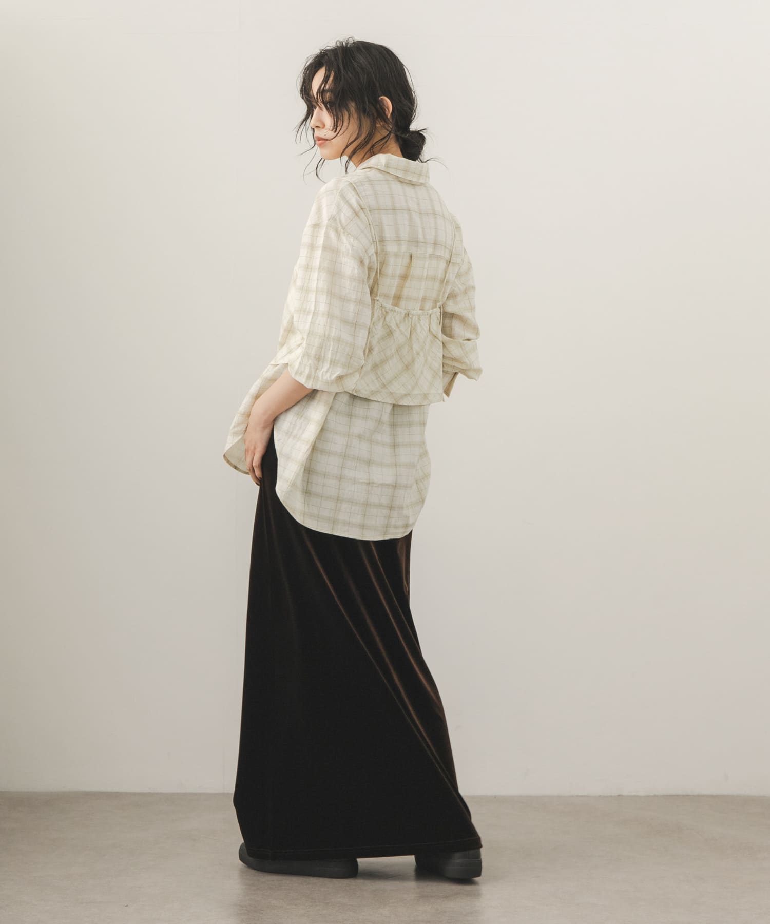 身長：163cm サイズ：one