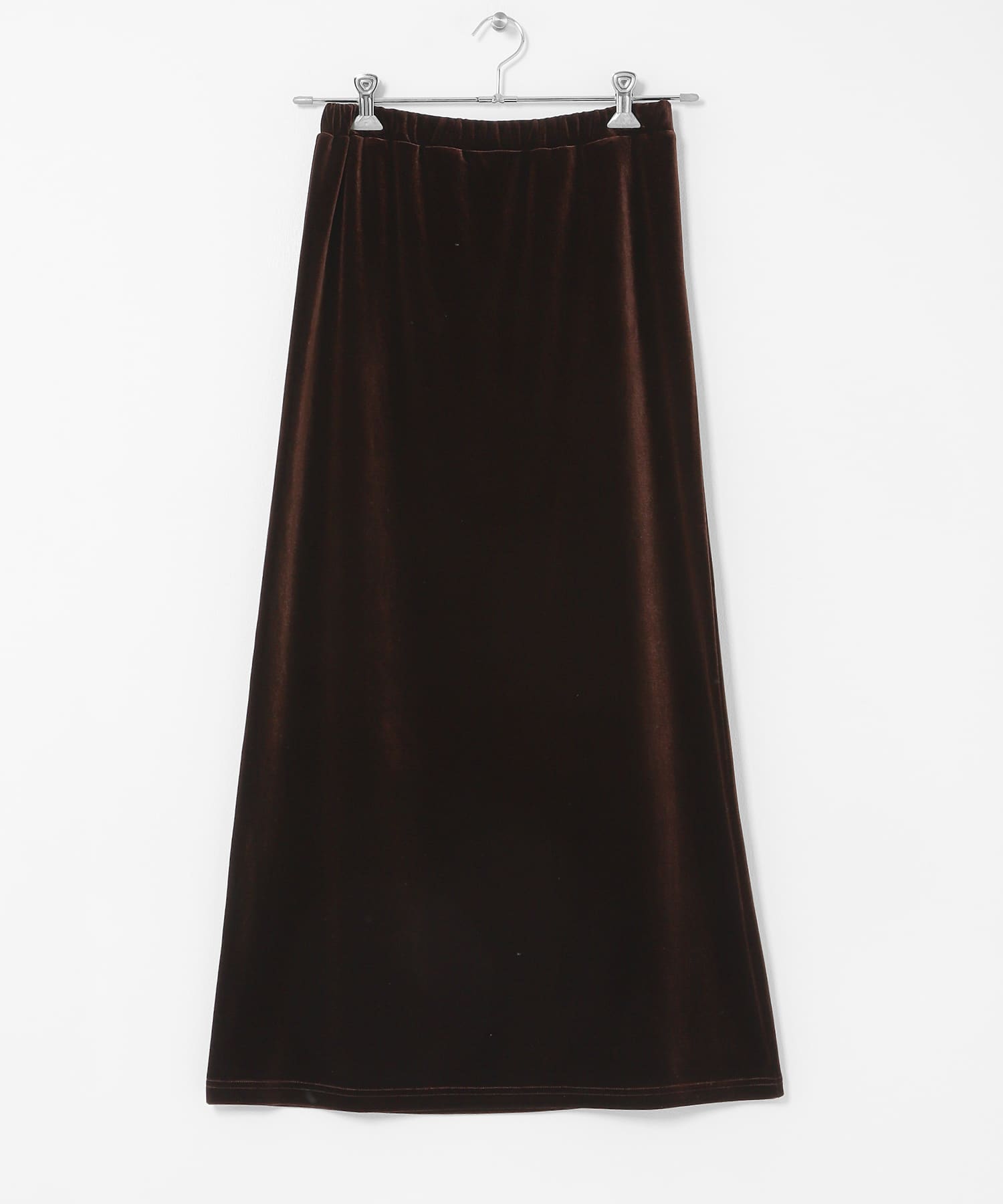ベロアナロースカート BROWN One