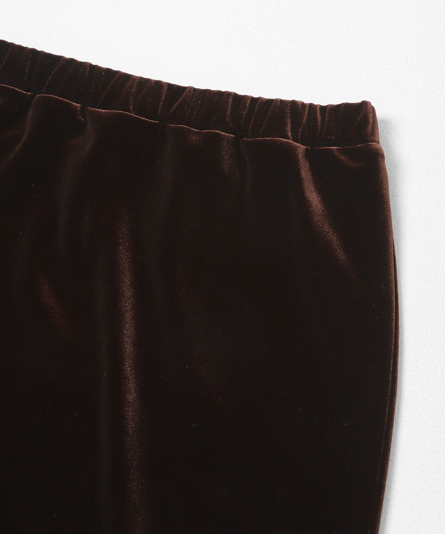 ベロアナロースカート BROWN One