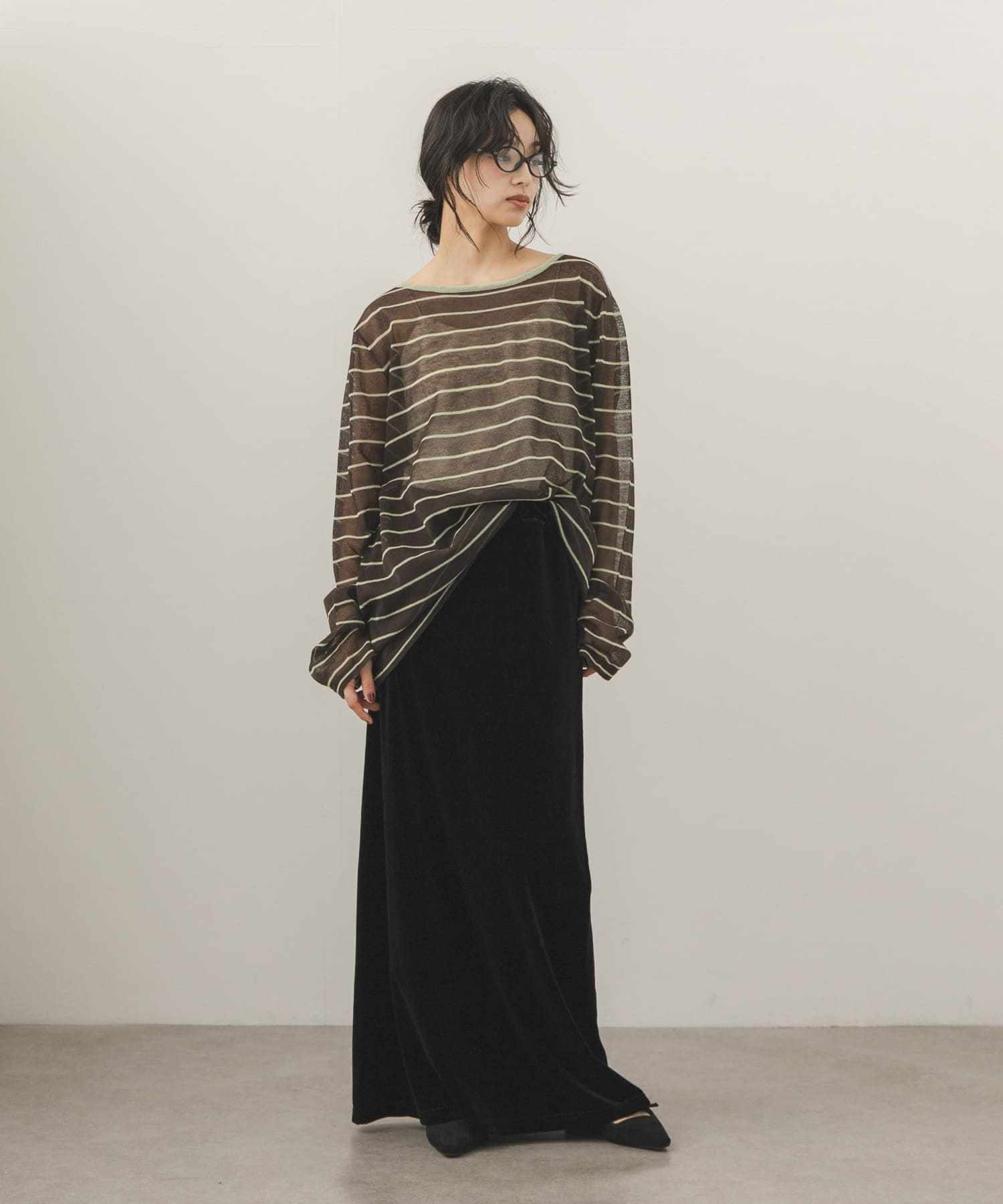 身長：163cm サイズ：one