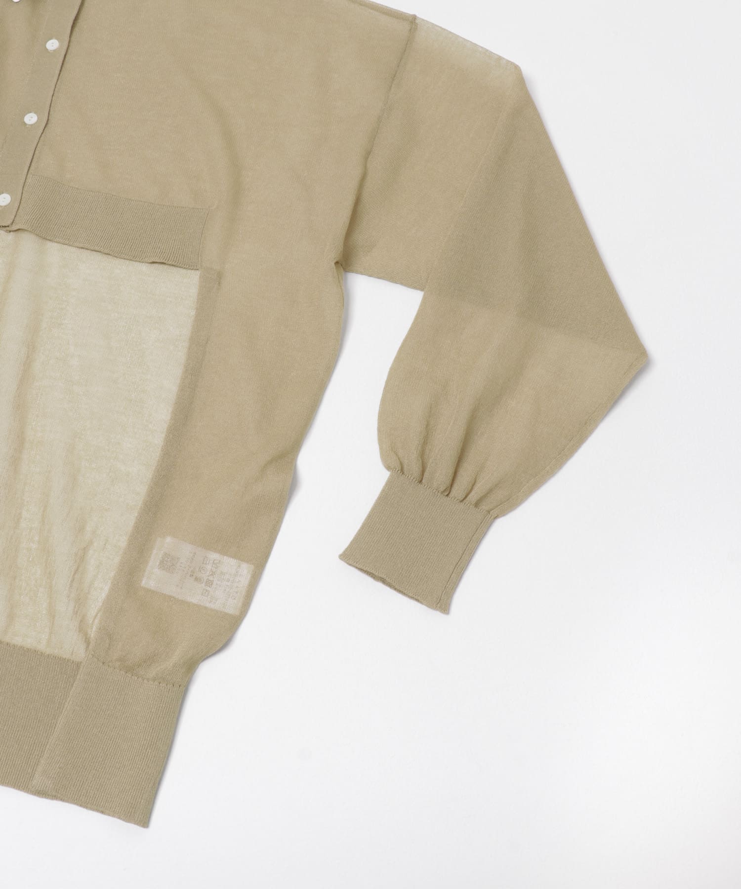 sheer cardigan ラクダ Free
