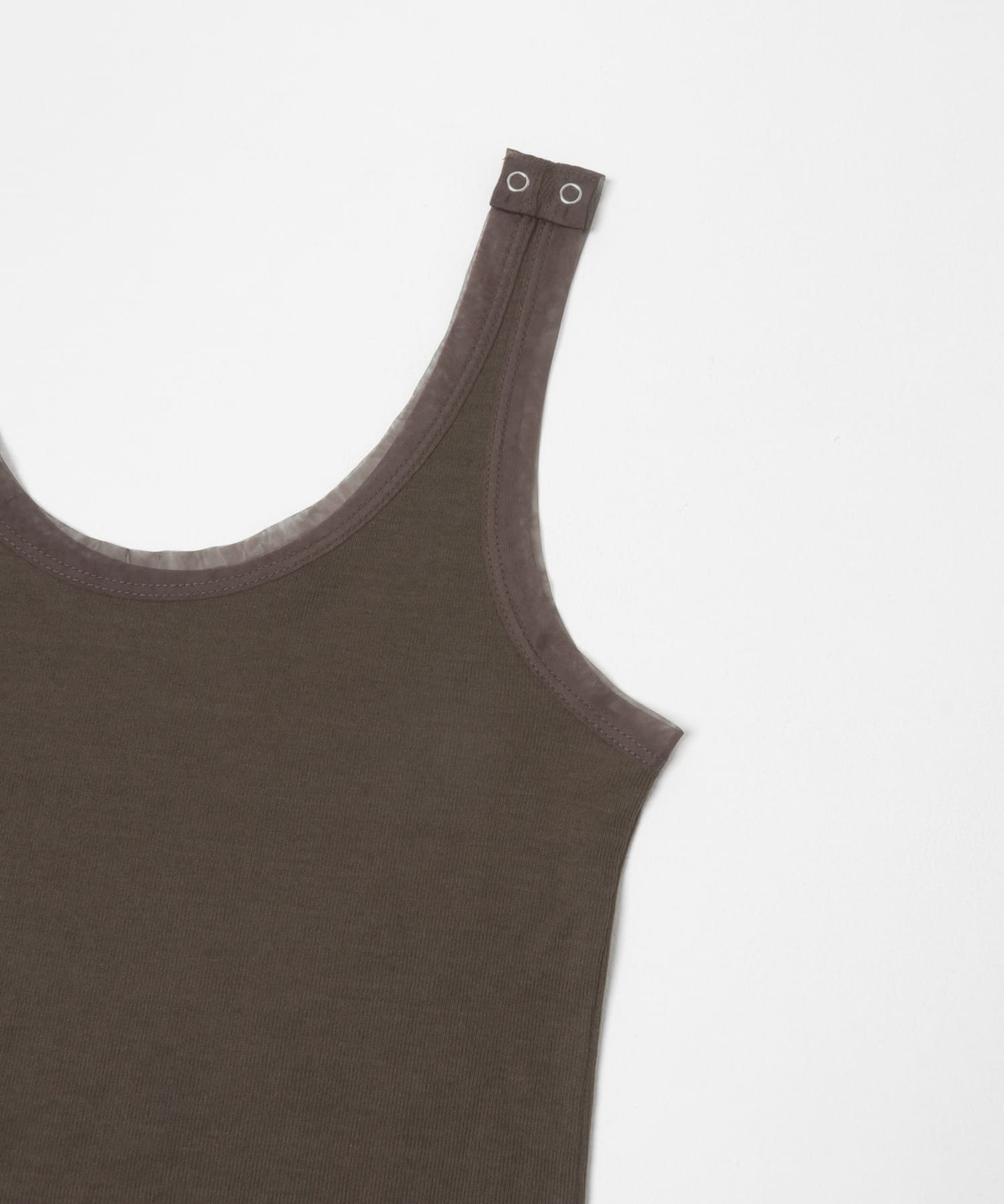 layered piping tee チョコレート Free