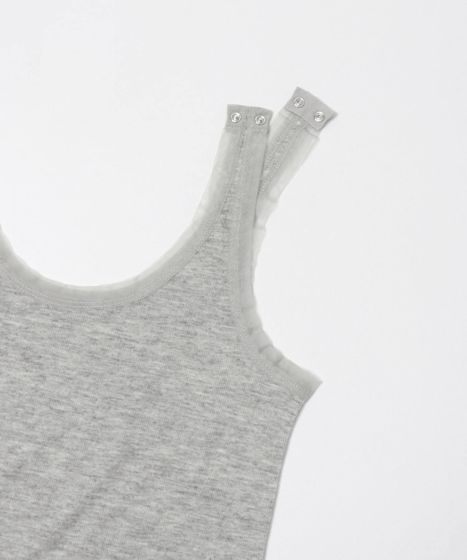 layered piping tee ネズミ Free