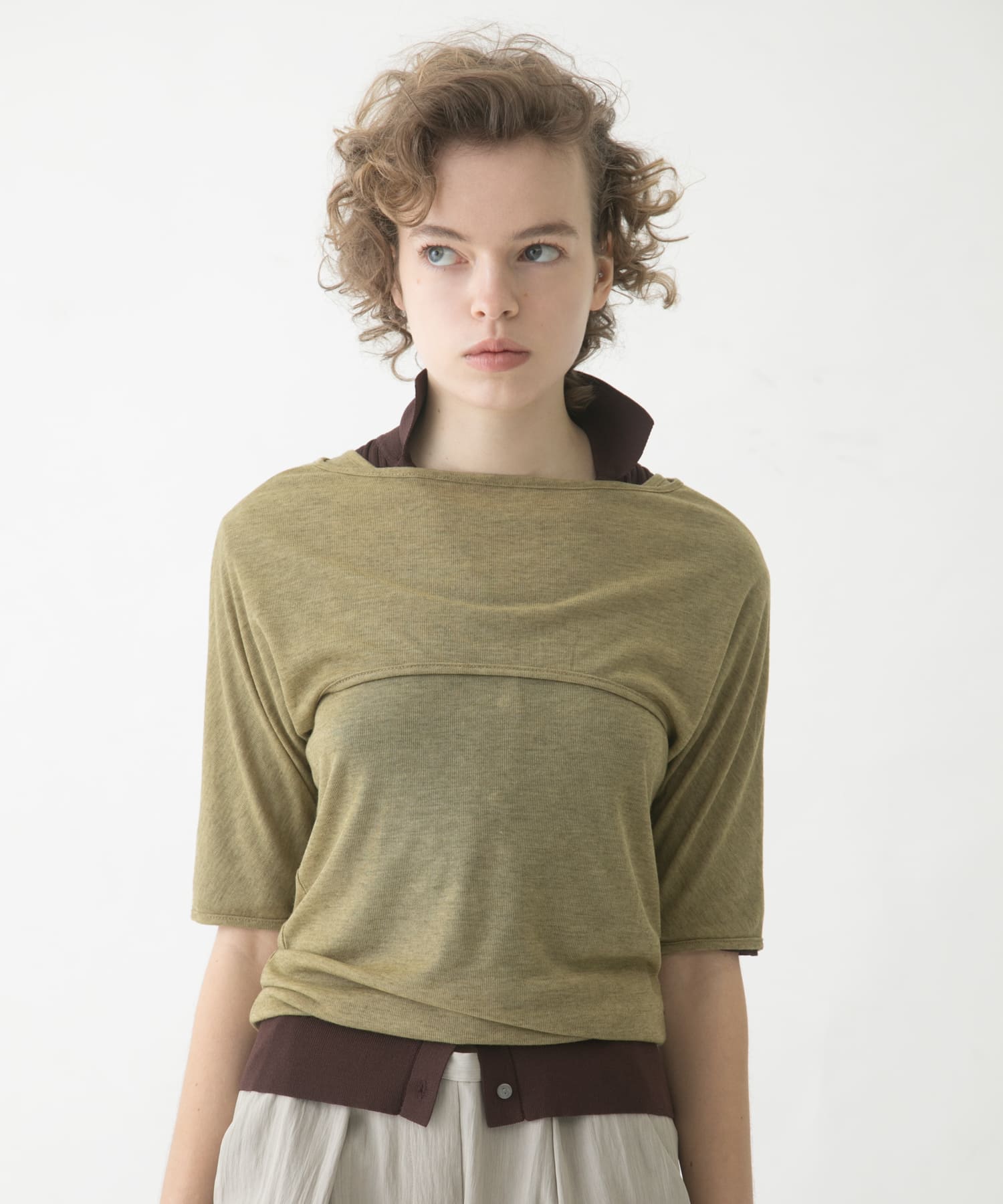 mix layered tee