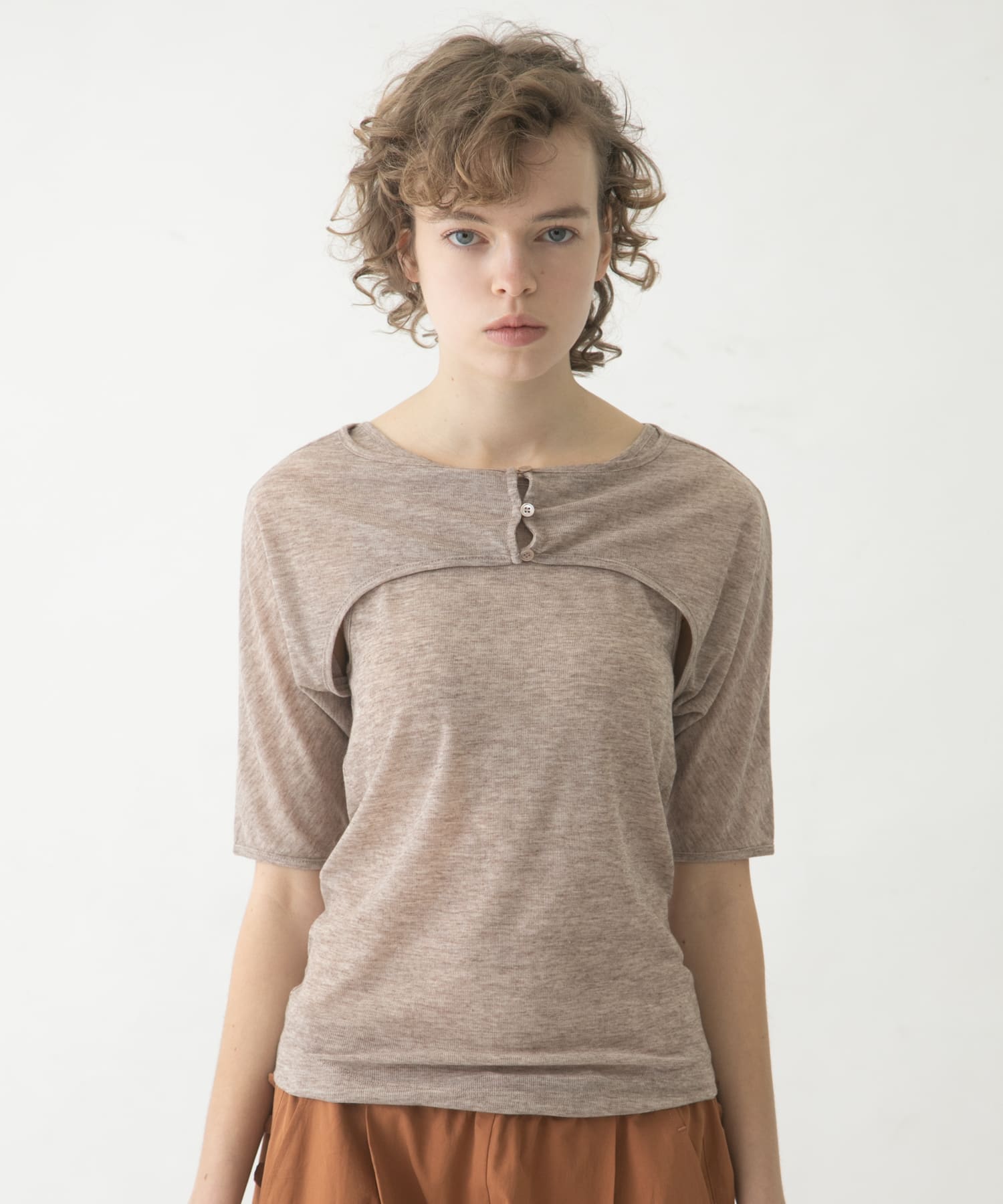 mix layered tee
