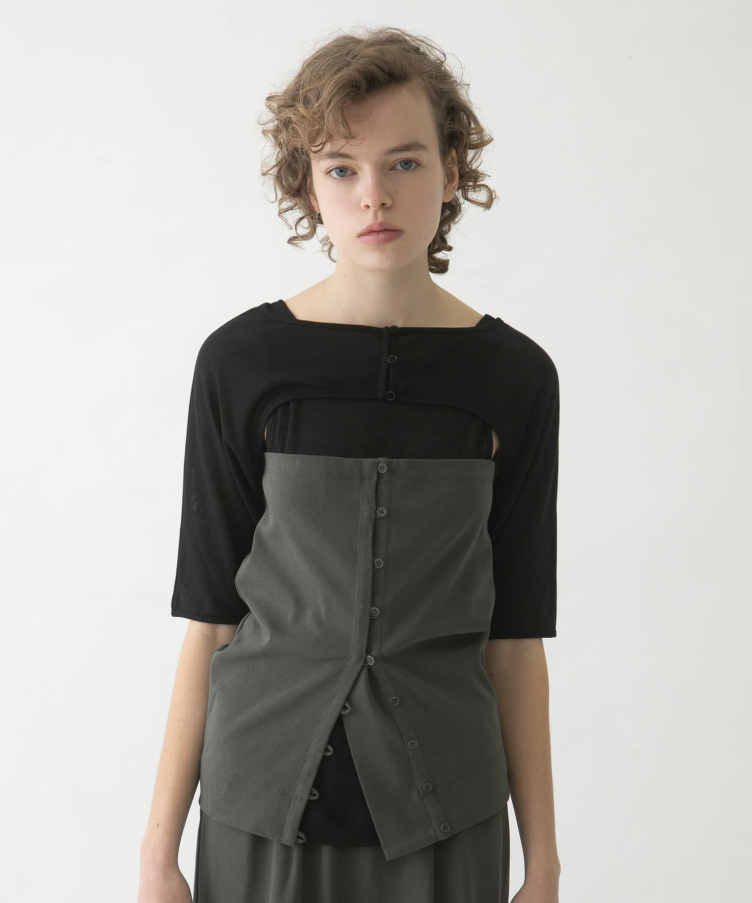 mix layered tee
