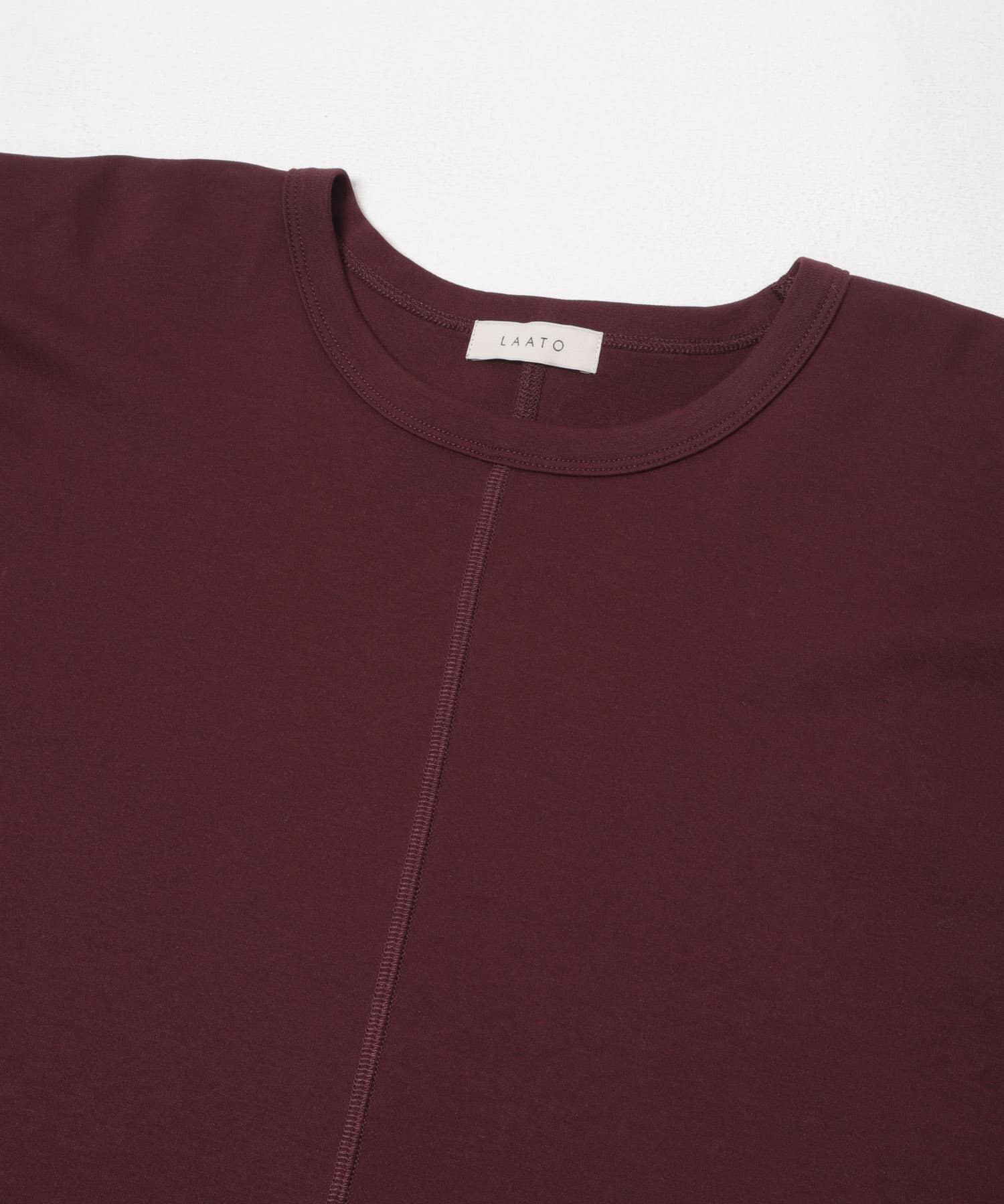 puff shoulder big tee マロン Free