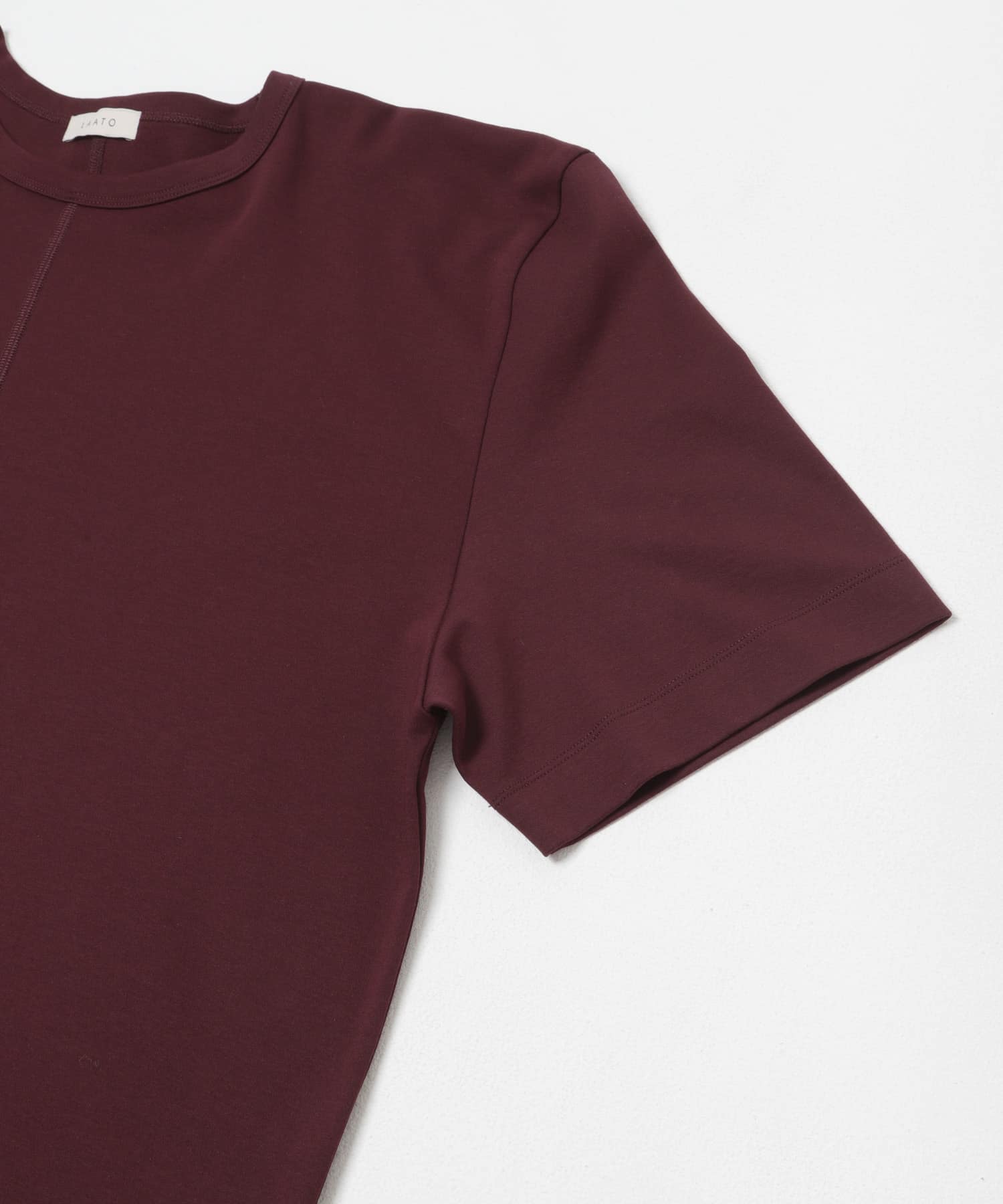 puff shoulder big tee マロン Free