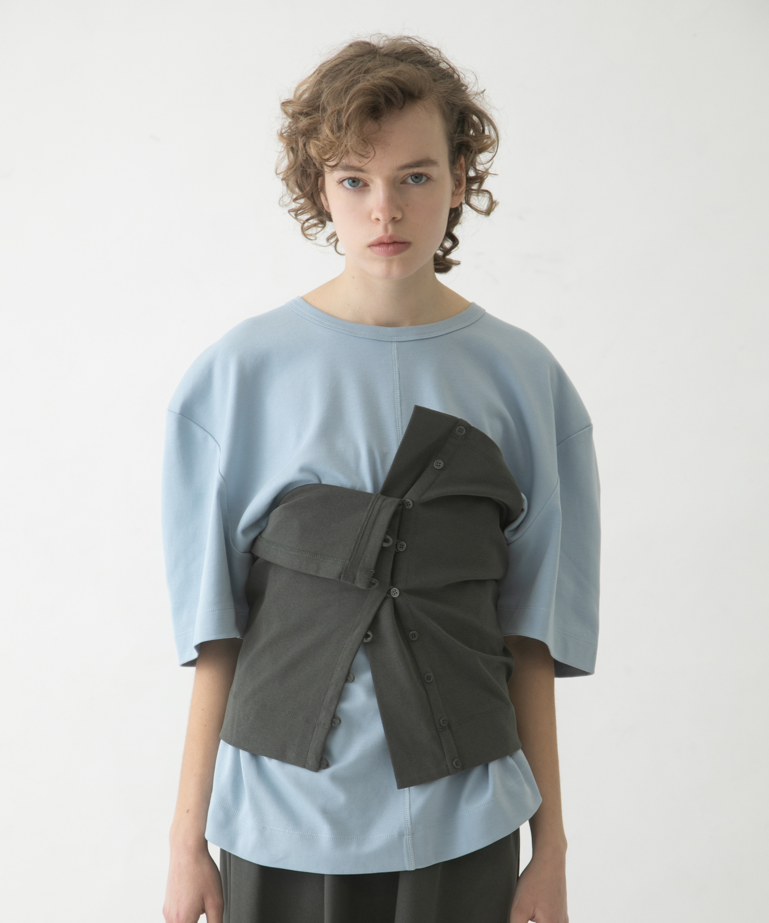 puff shoulder big tee